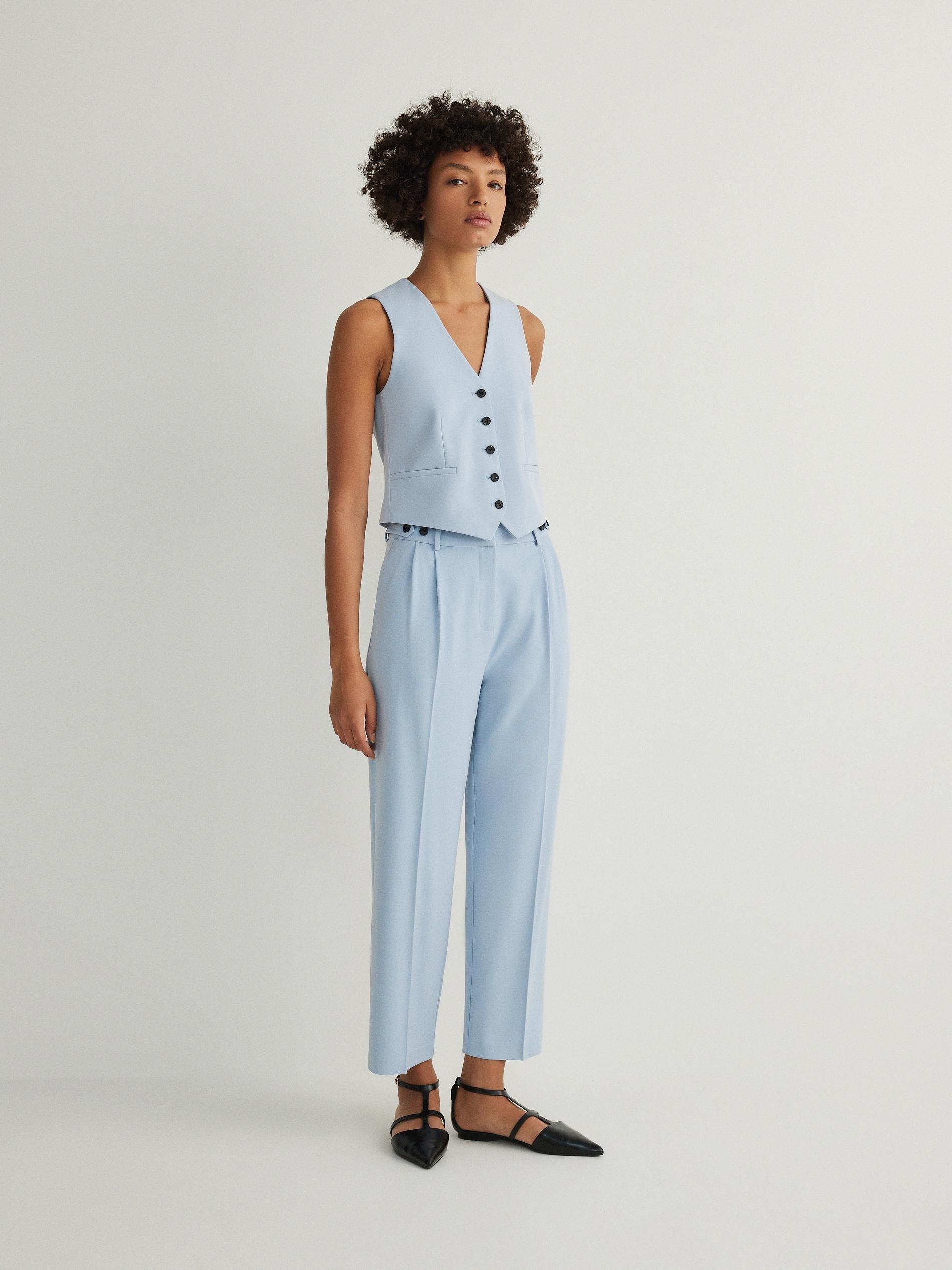 Blue Cigarette Trousers, , large image number 1