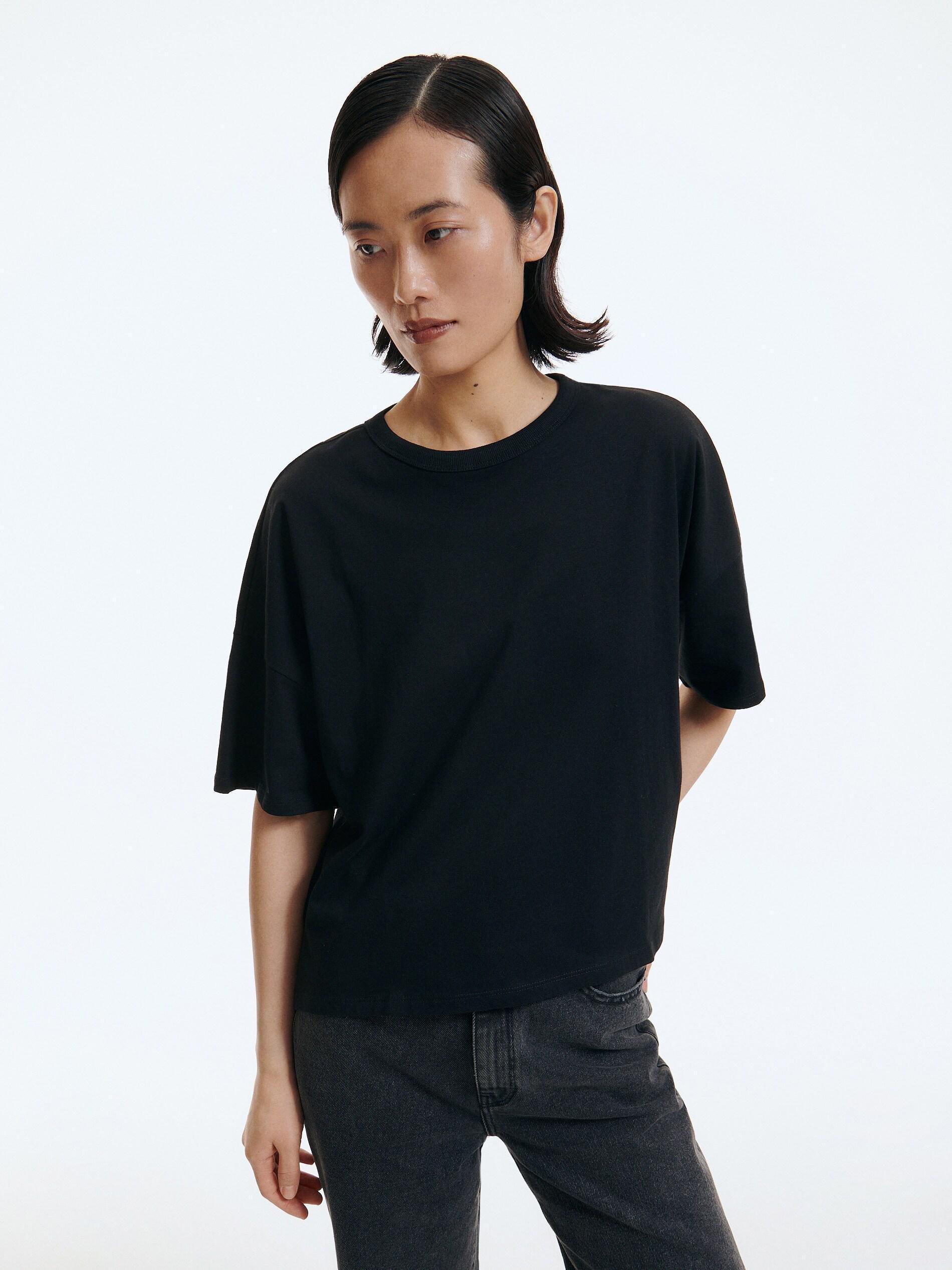 Black Oversized T-shirt, , large image number 1