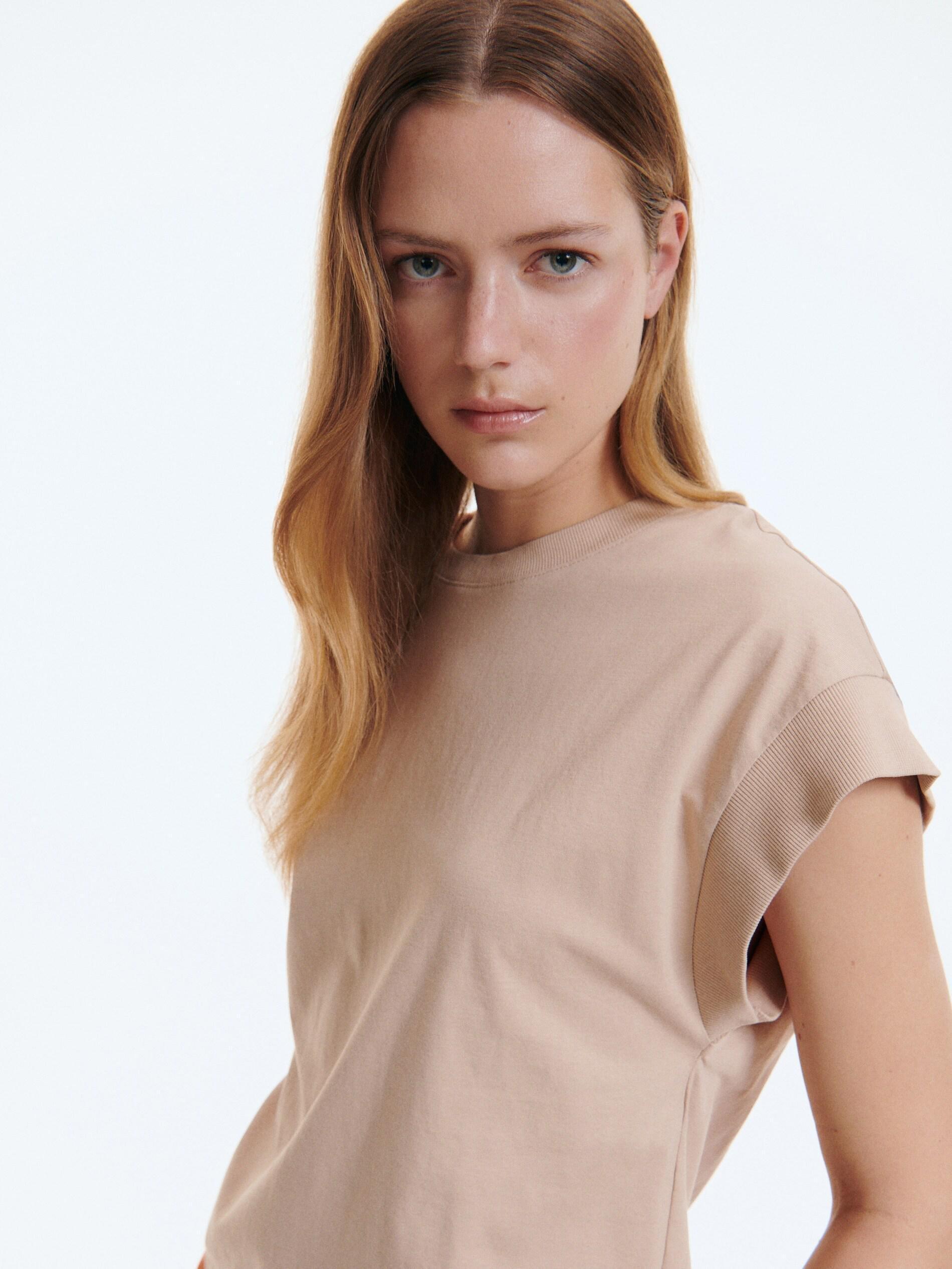 Beige T Shirt Kimono, , large image number 1