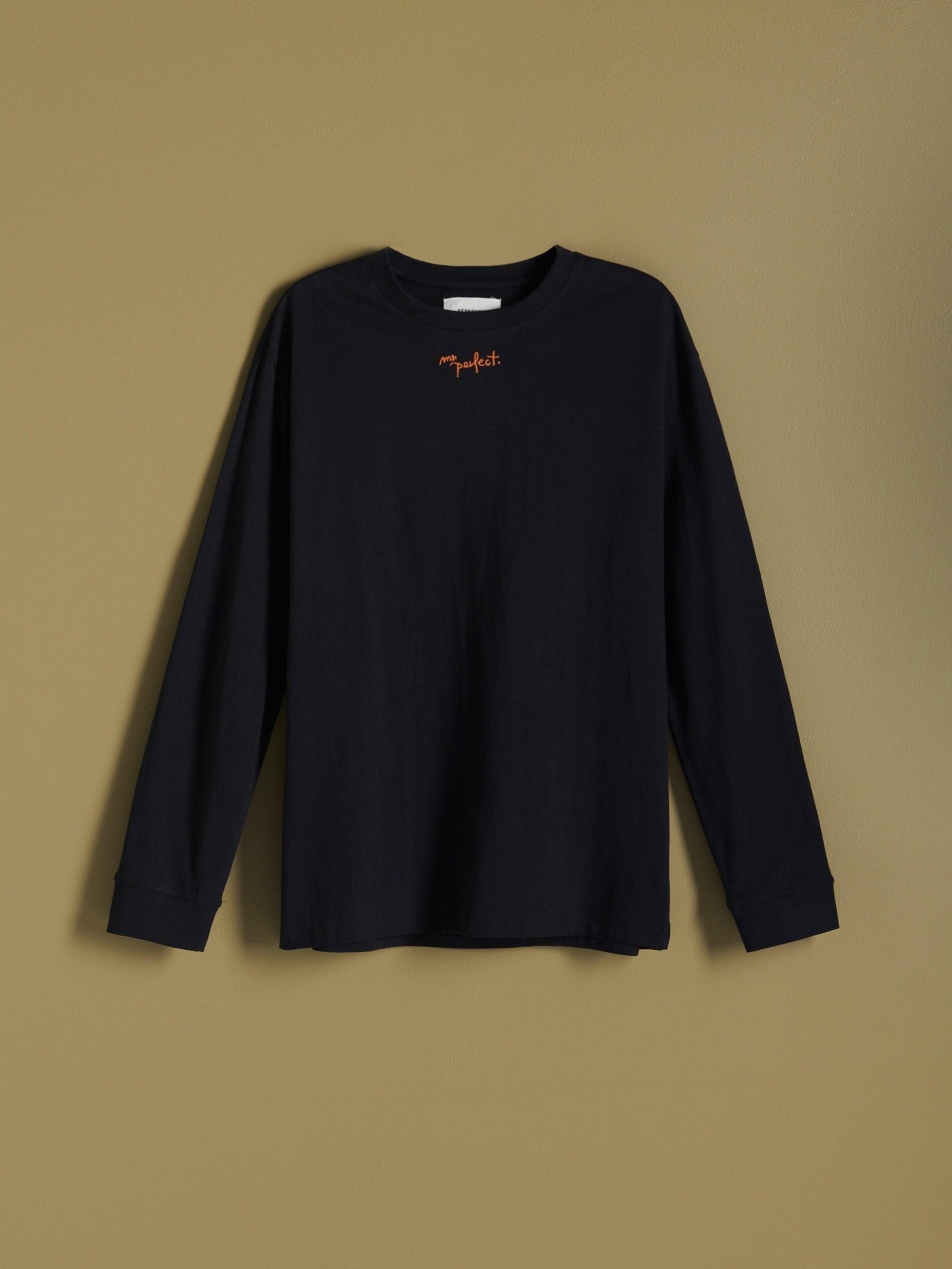Black Sweatshirt With Embroidery Detail, , large image number 8