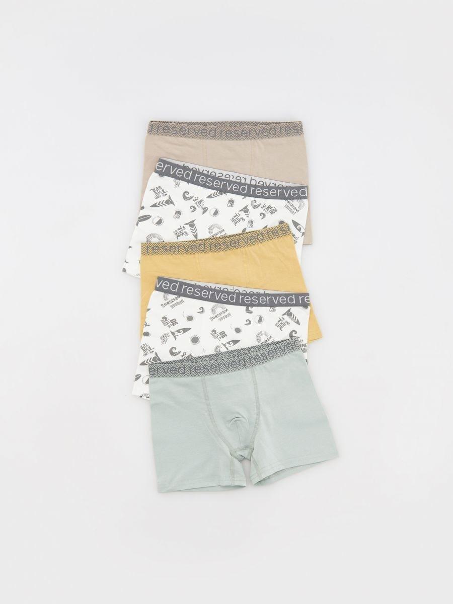Yellow Boxers Set Of 5, , large image number 0