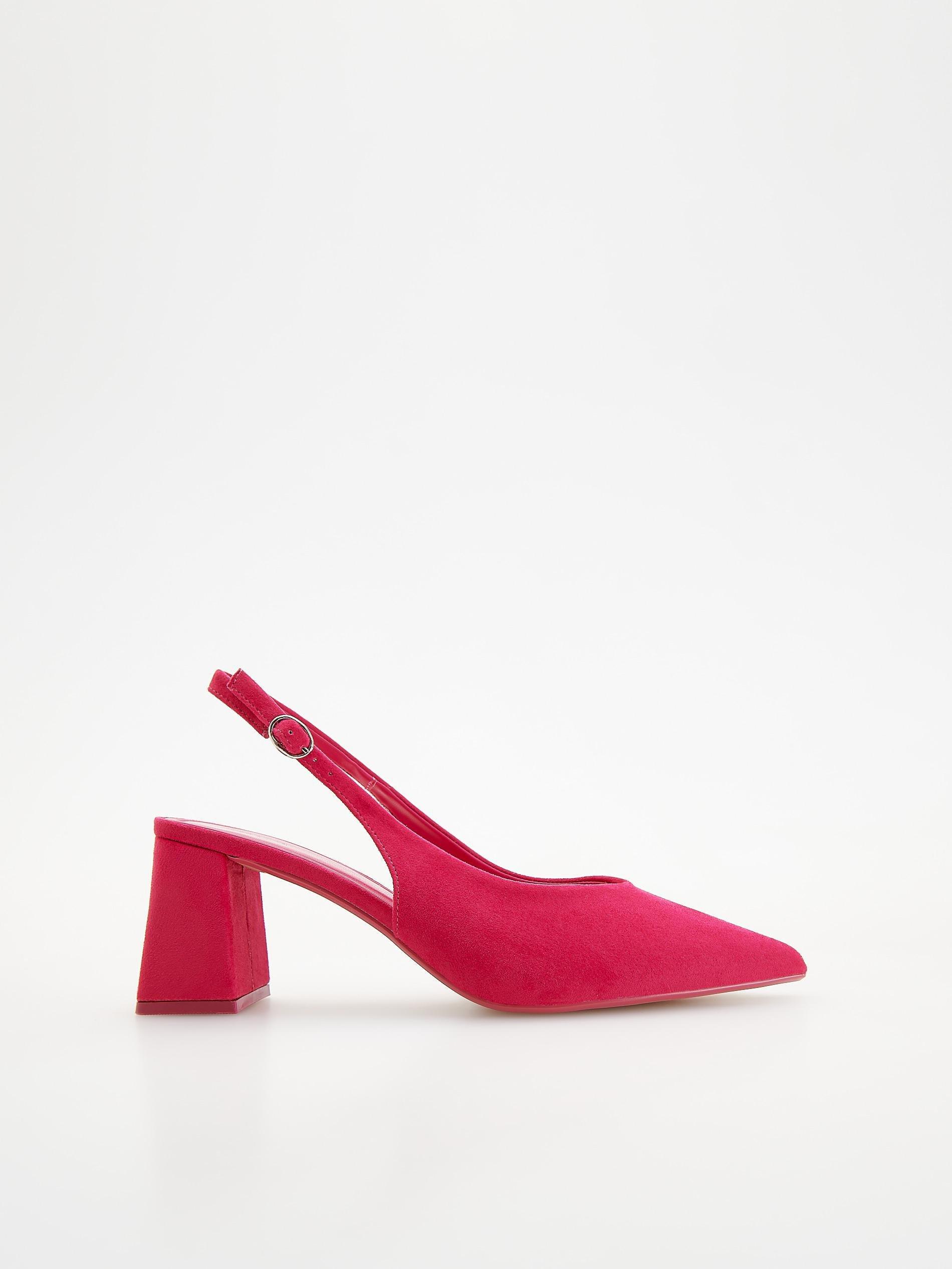 Fuchsia Pumps With Open Heel, , large image number 0