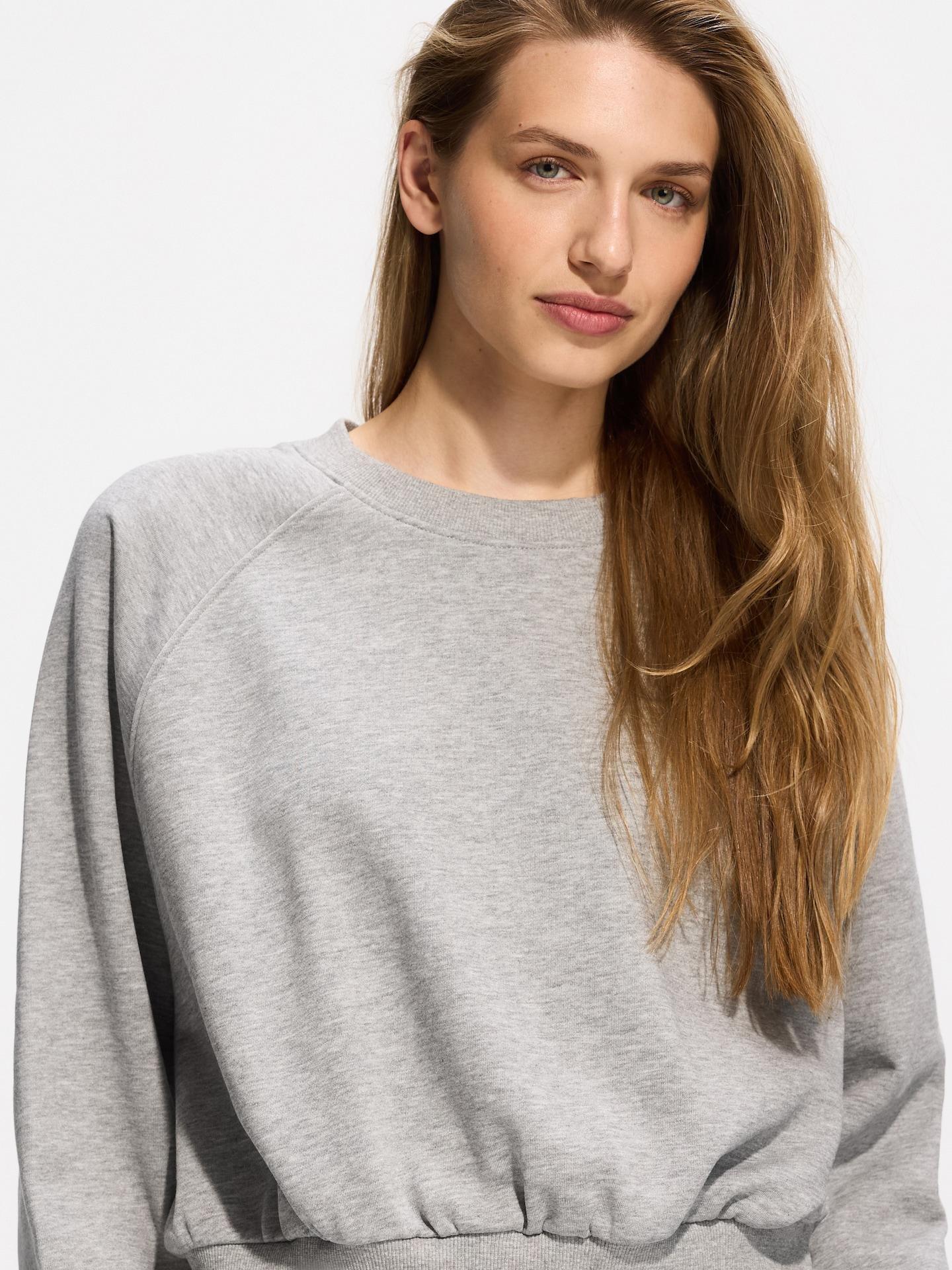 Grey Plain Sweatshirt, Light grey, medium