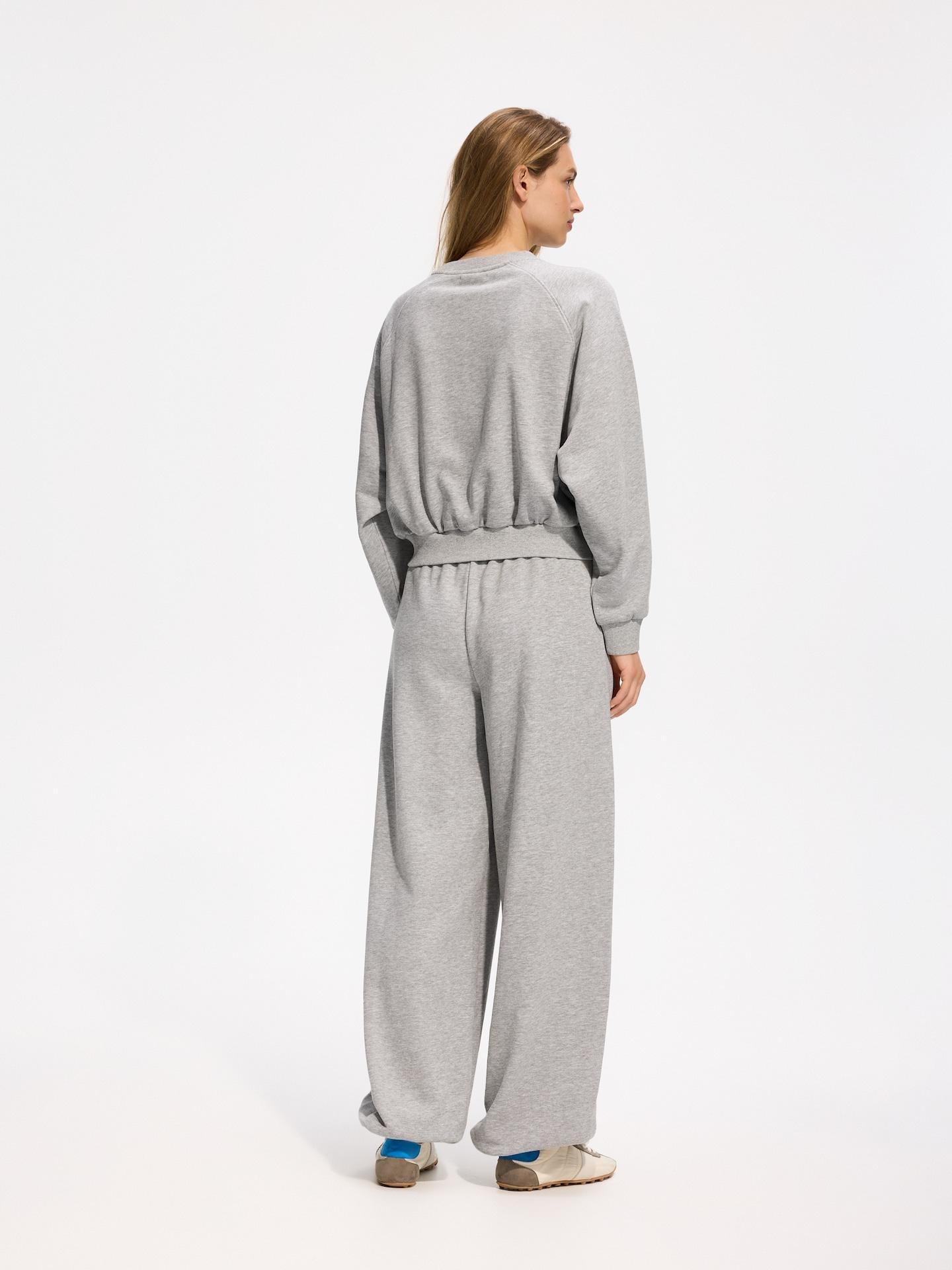 Grey Plain Sweatshirt, Light grey, medium