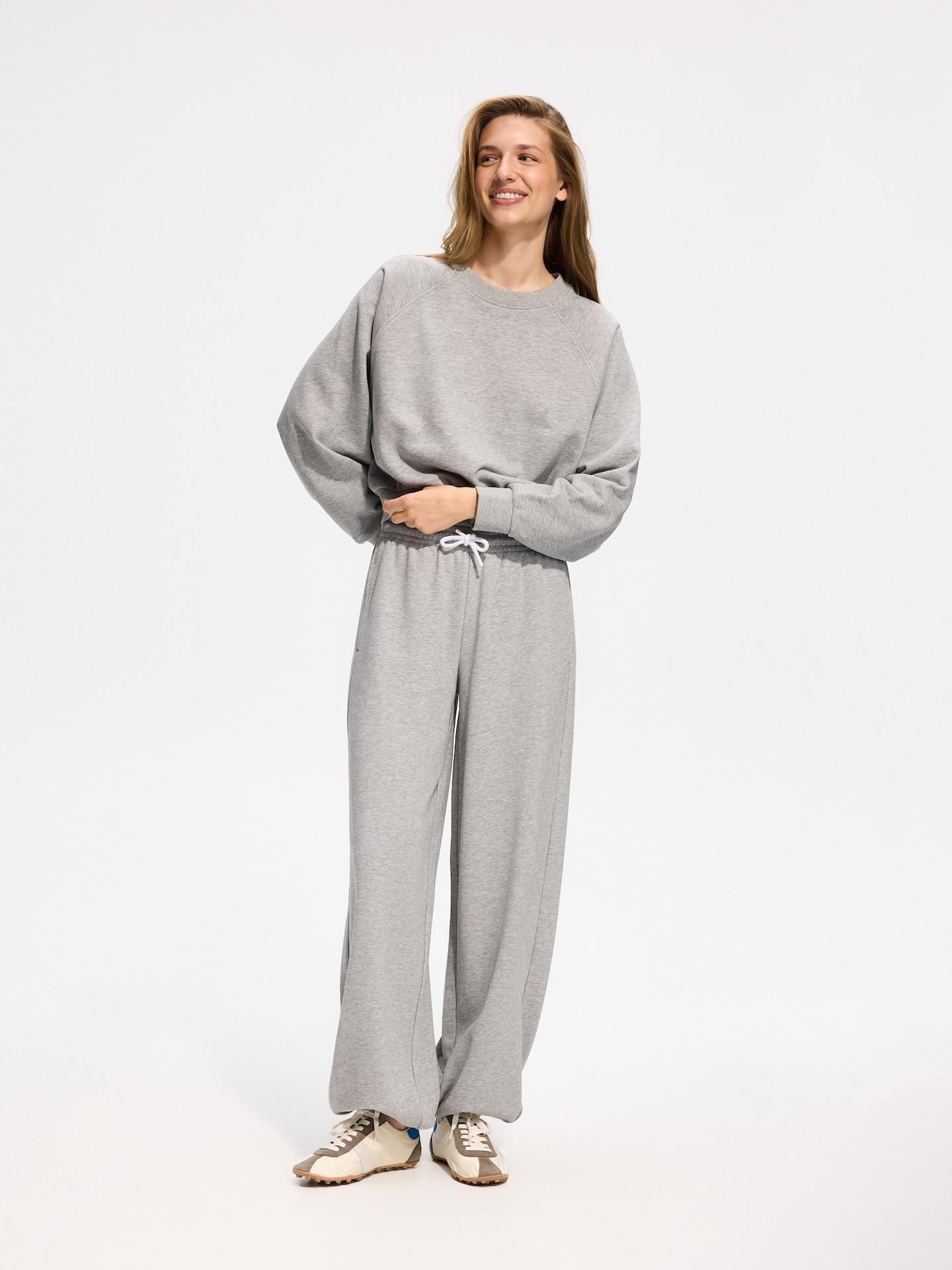 Grey Plain Sweatshirt, Light grey, large image number 3