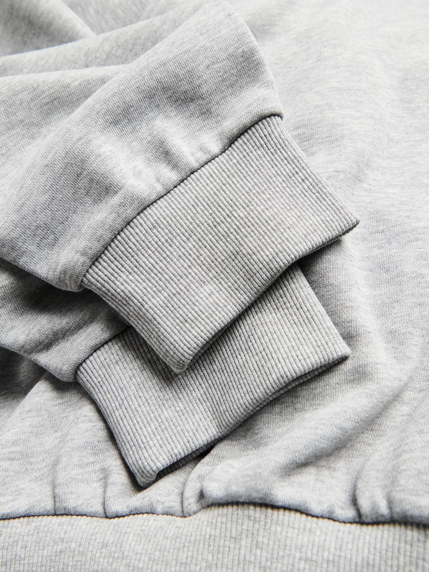 Grey Plain Sweatshirt, Light grey, large image number 5