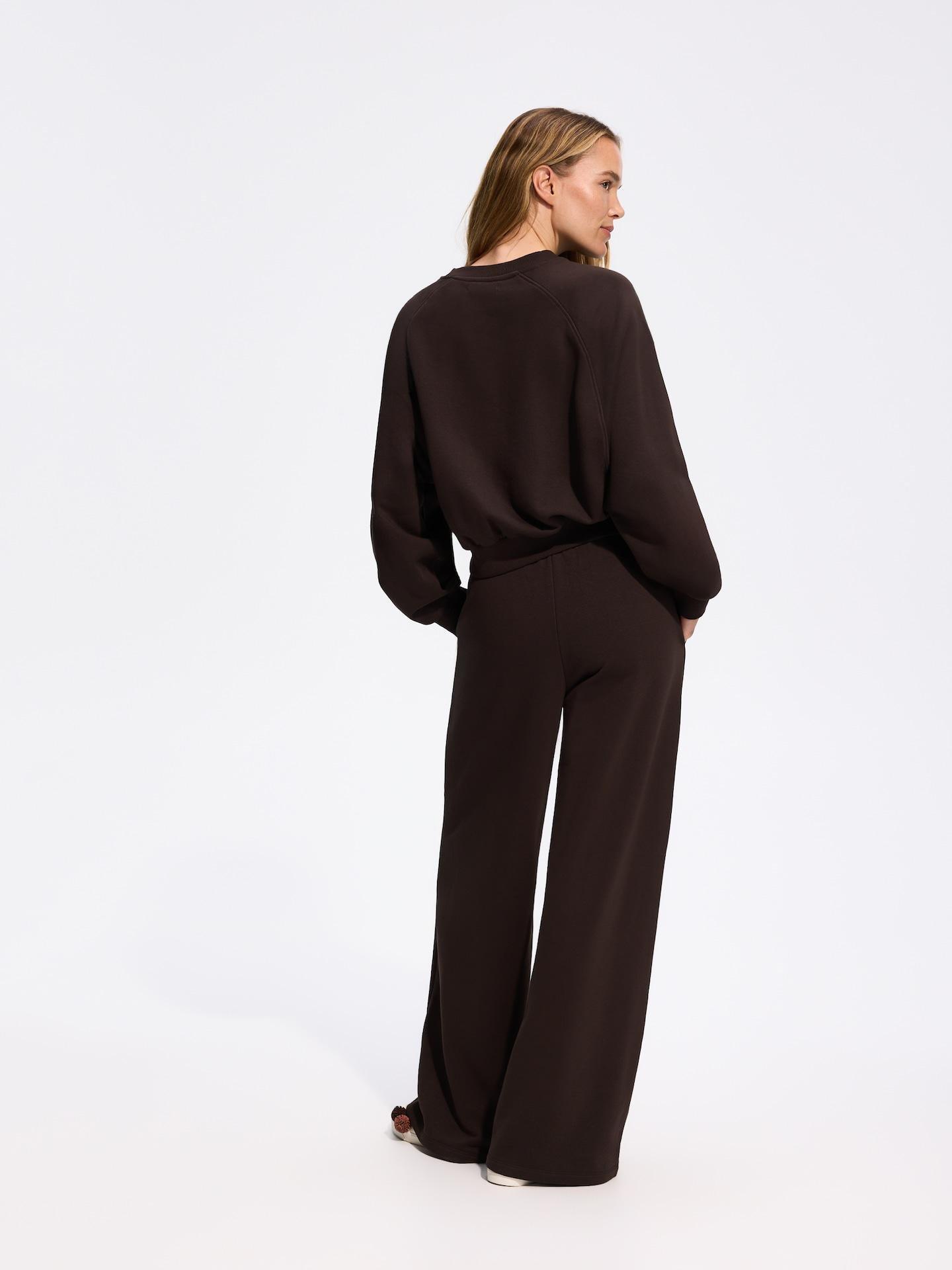 Brown Plain Sweatshirt, Brown, medium