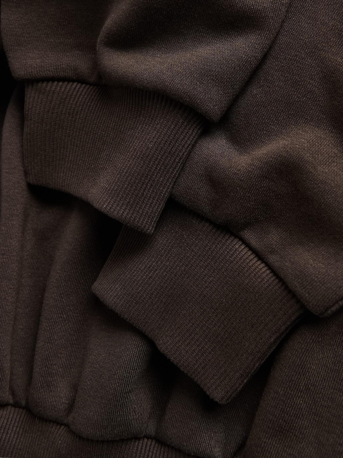 Brown Plain Sweatshirt, Brown, large image number 3