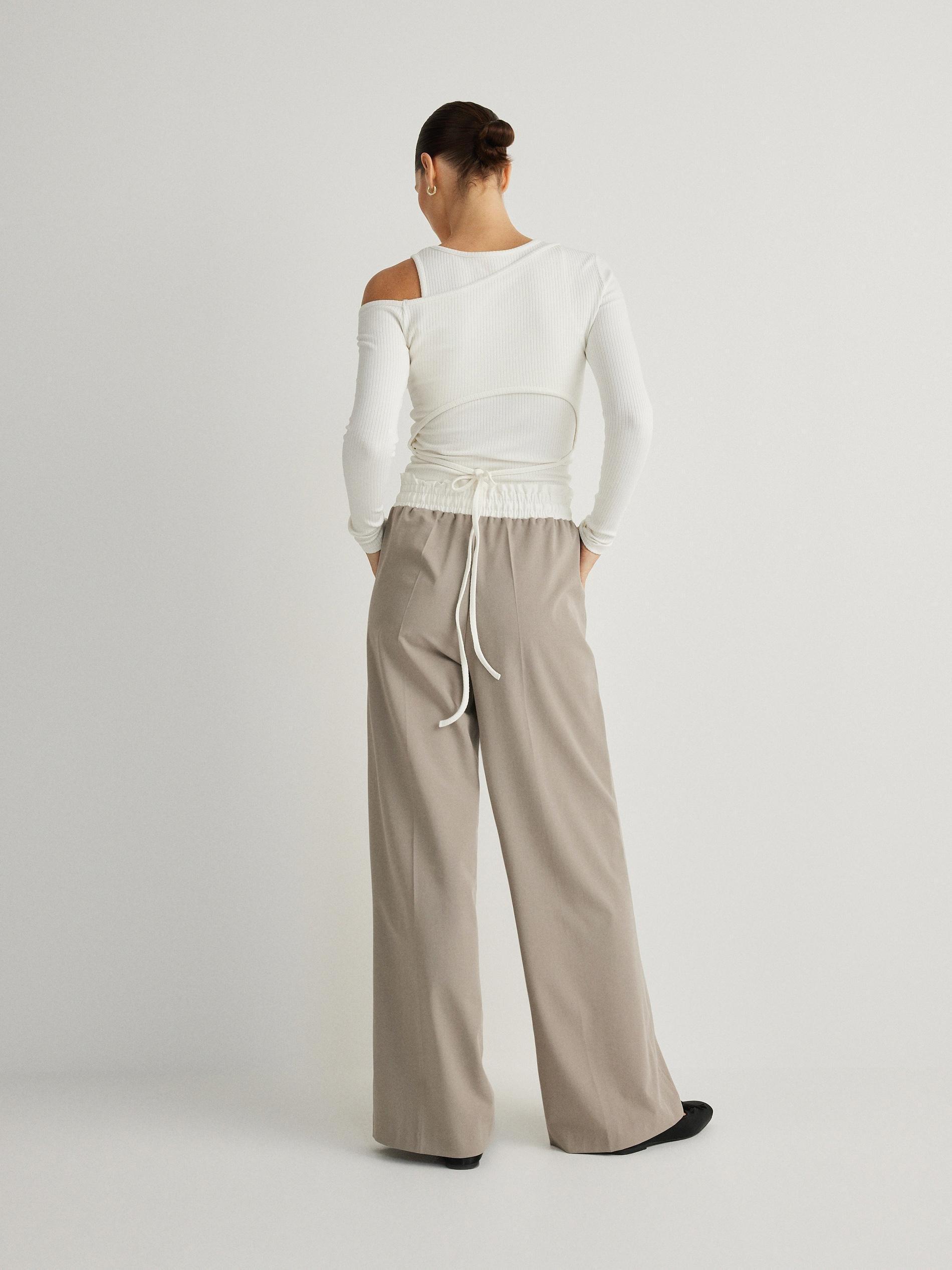 Brown Relaxed Trousers, , large image number 3