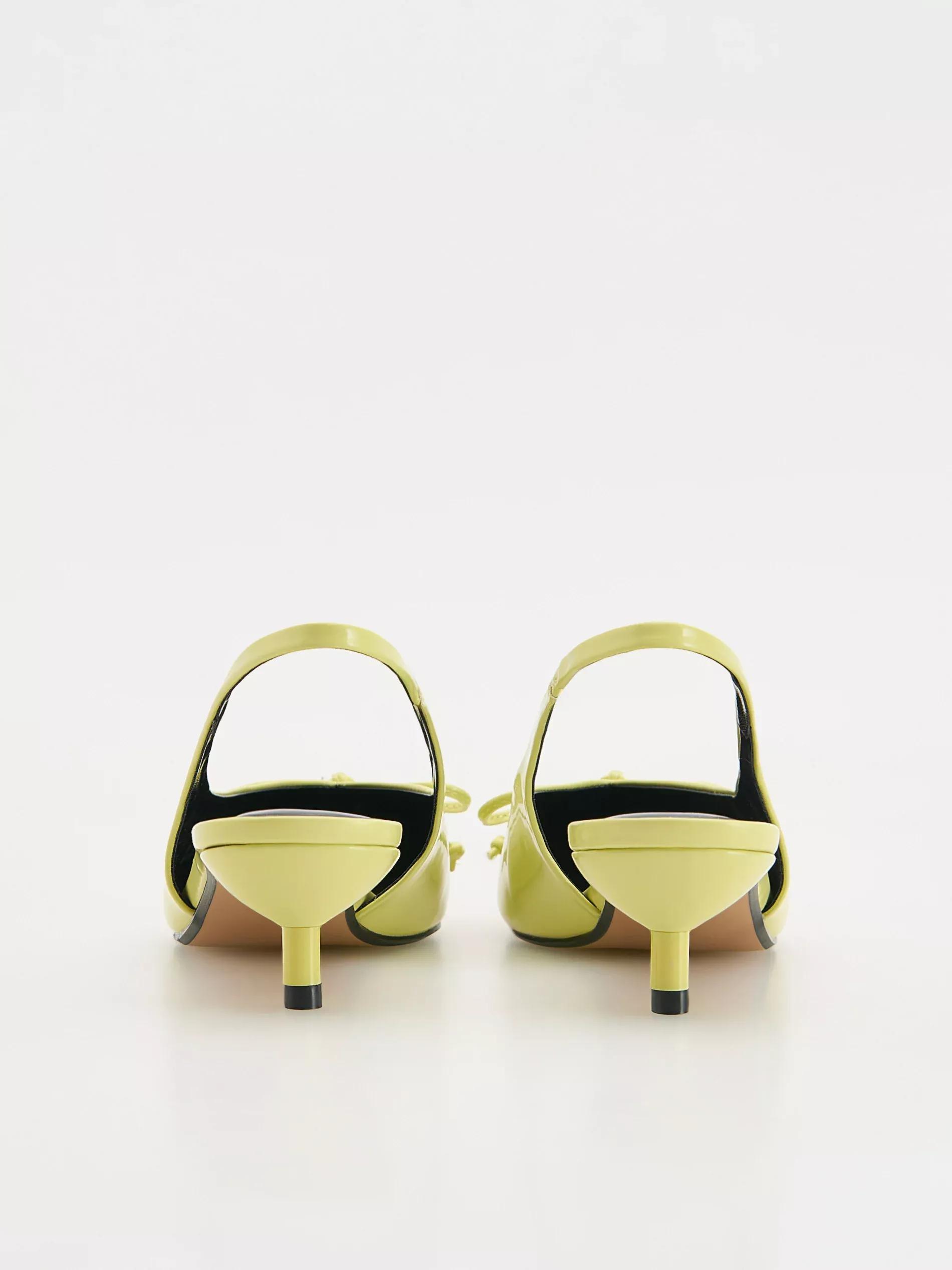 Yellow Pumps With Bow Details, , large image number 2