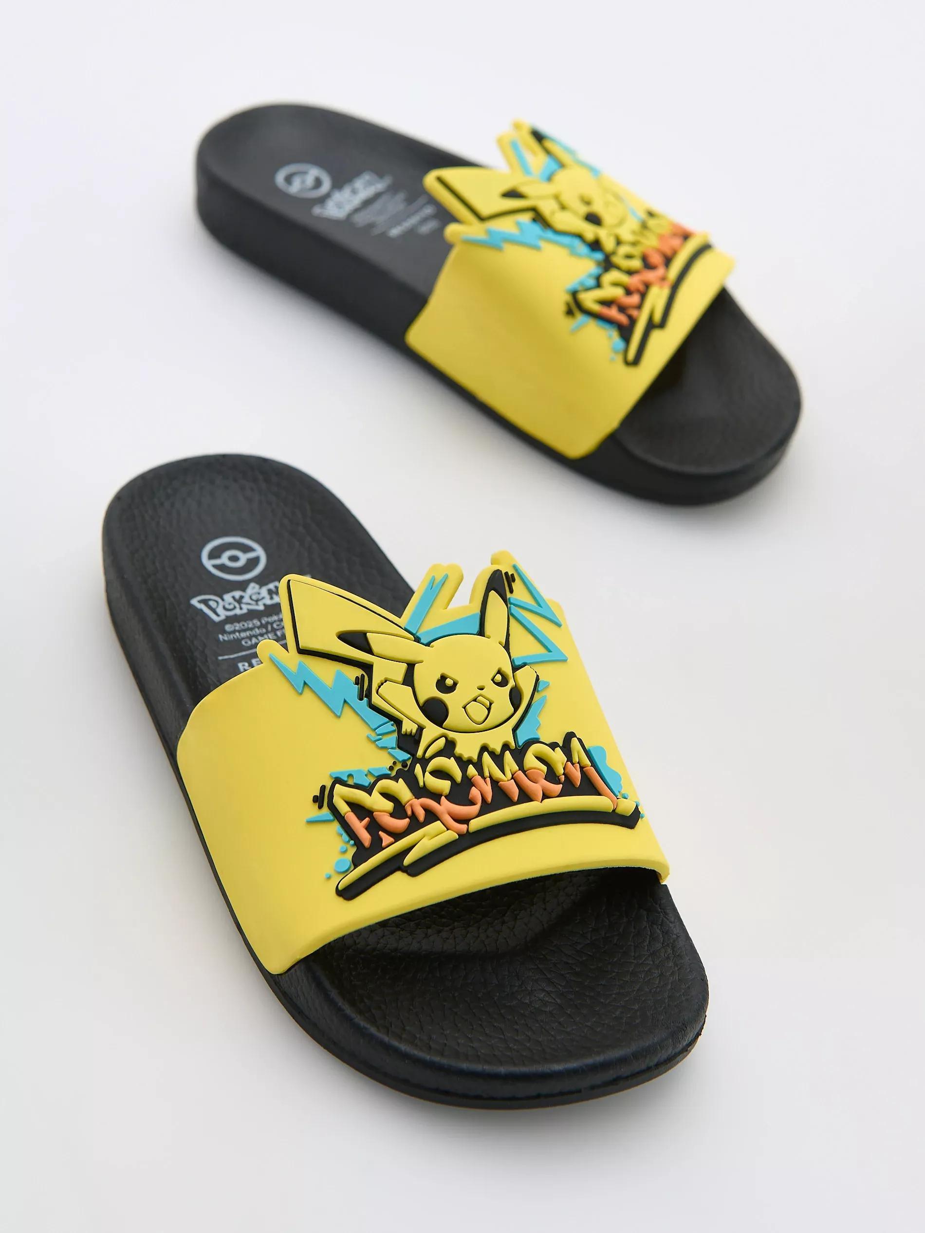 Black Strappy Sandals, Kids Boy, , large image number 0