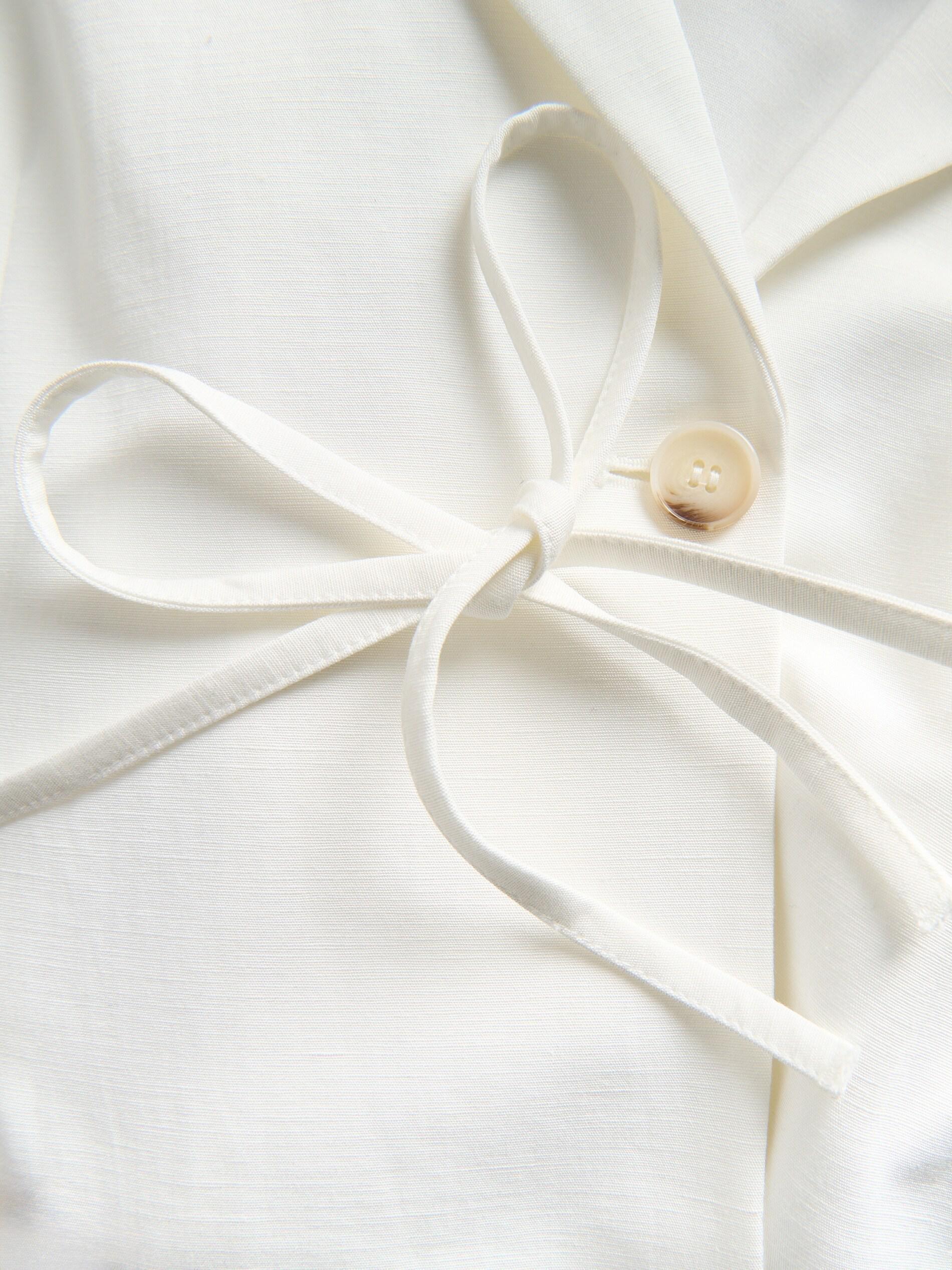 WHITE Linen blend jacket, White, large image number 1