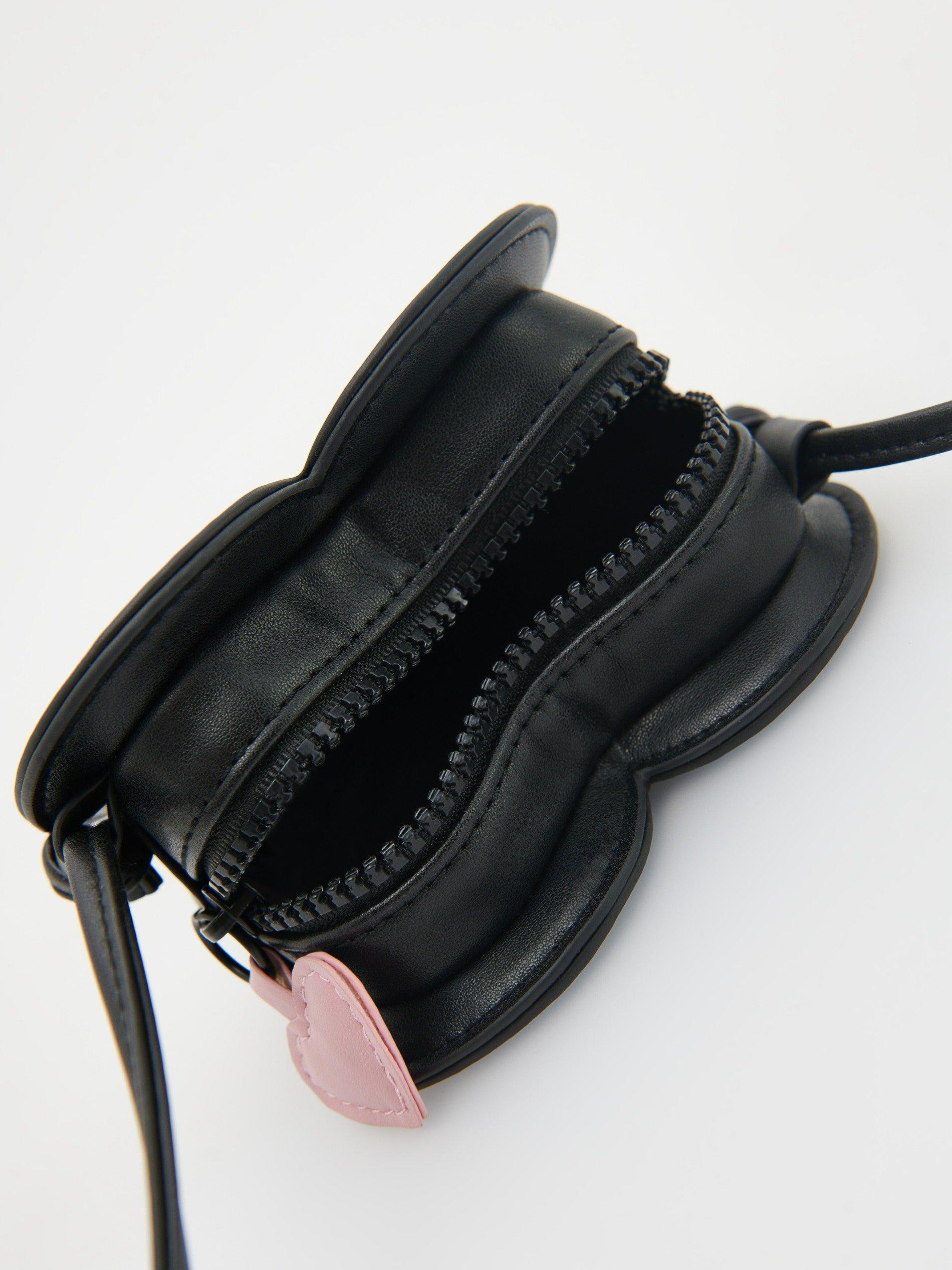 Black Heart-Shaped Purse, Kids Girls, , large image number 5