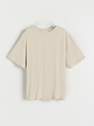 Reserved - Nude Oversized T-Shirt With Wash Effect