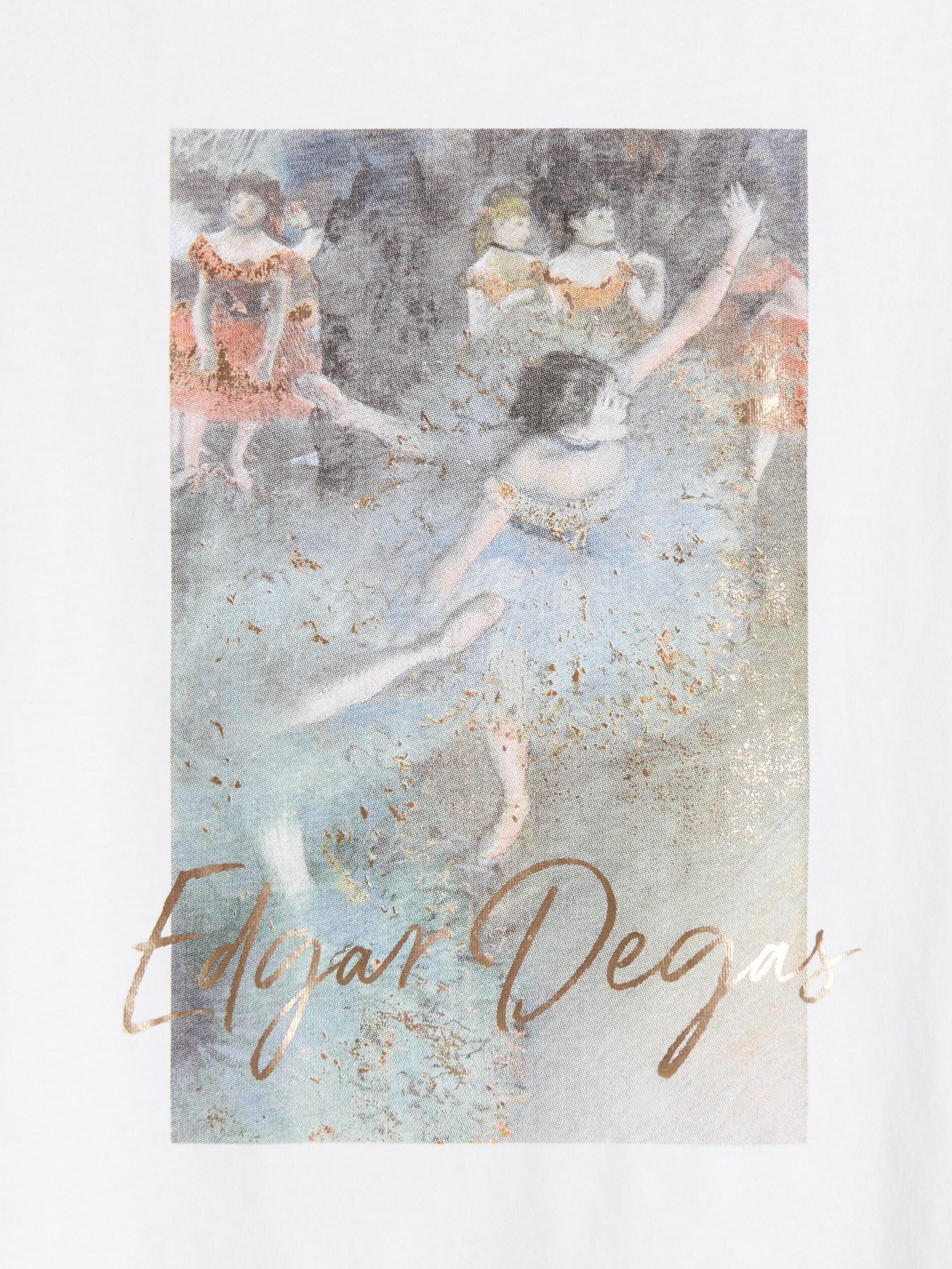 White T-Shirt With Print, , large image number 1
