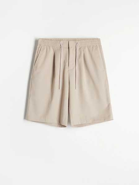 Beige Shorts With Elastic Waistband, Men, , large image number 2