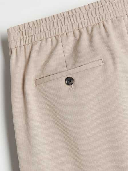 Beige Shorts With Elastic Waistband, Men, , large image number 3
