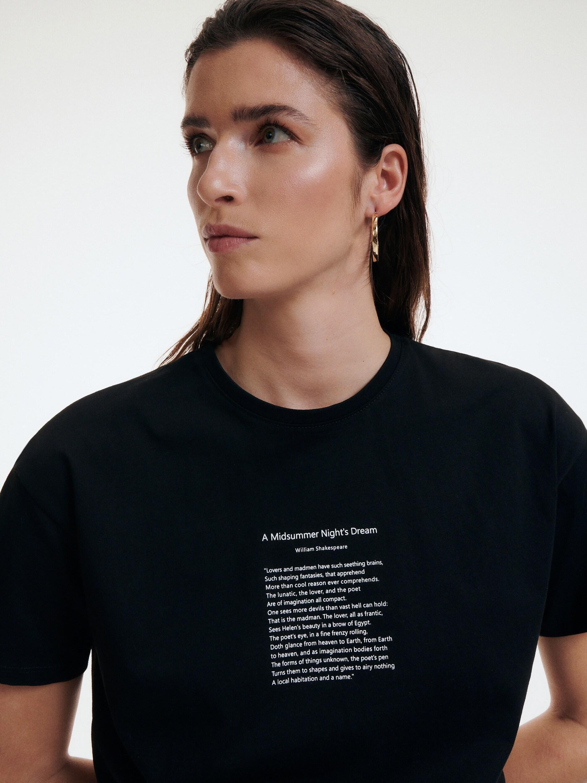 Black Oversize T-Shirt, , large image number 0