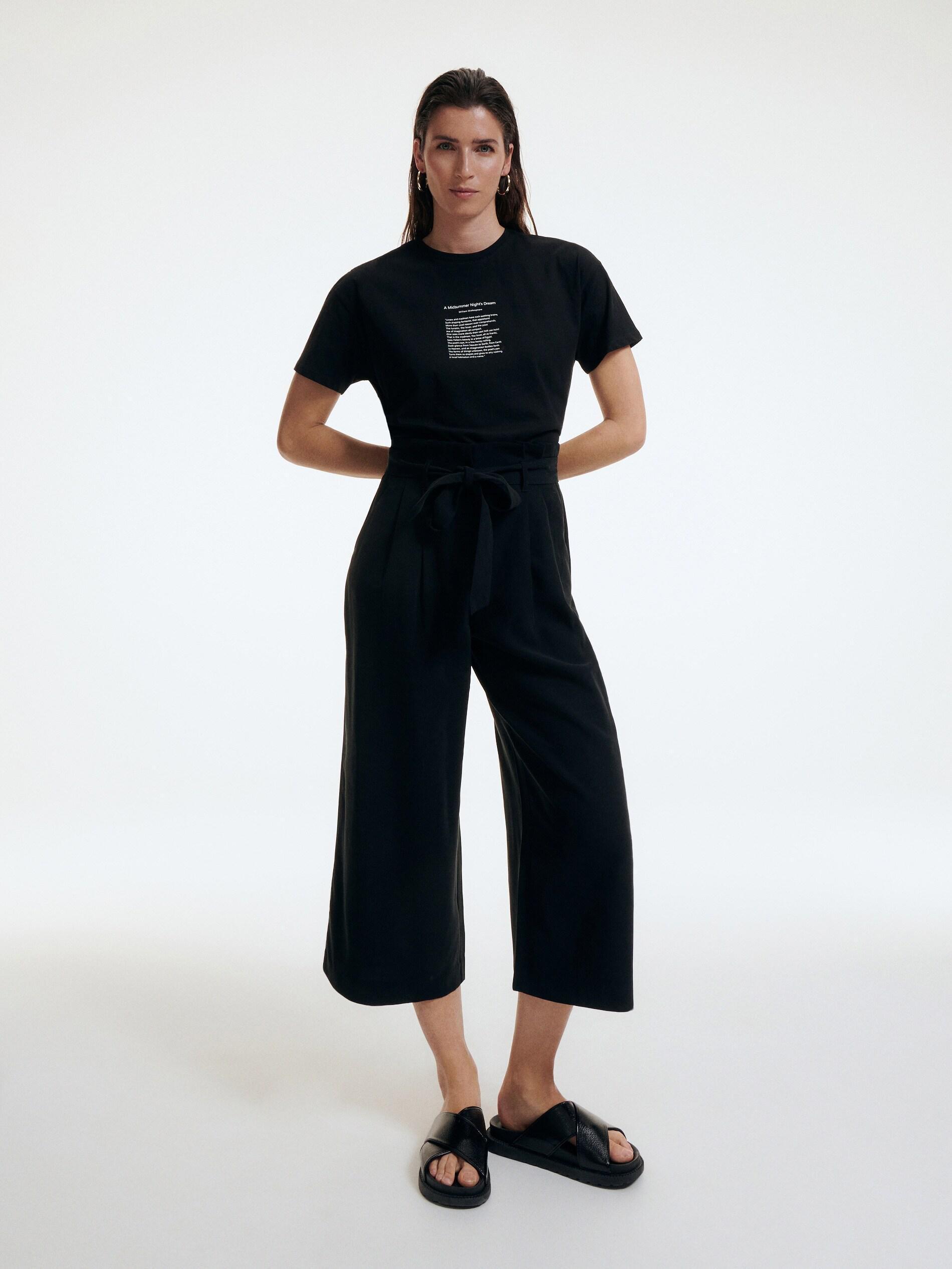 Black Oversize T-Shirt, , large image number 1