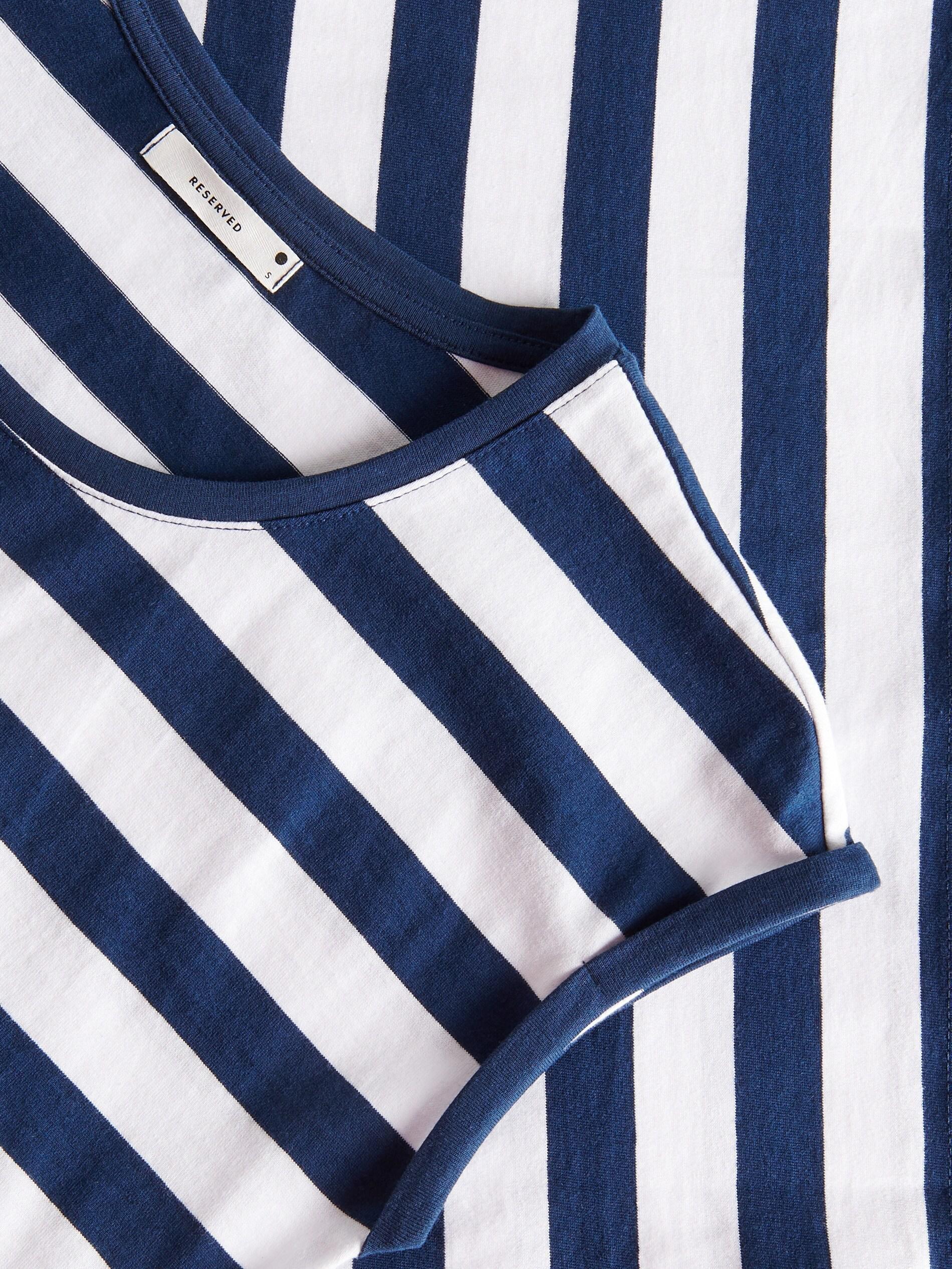 Navy Organic cotton T-shirt, , large image number 3