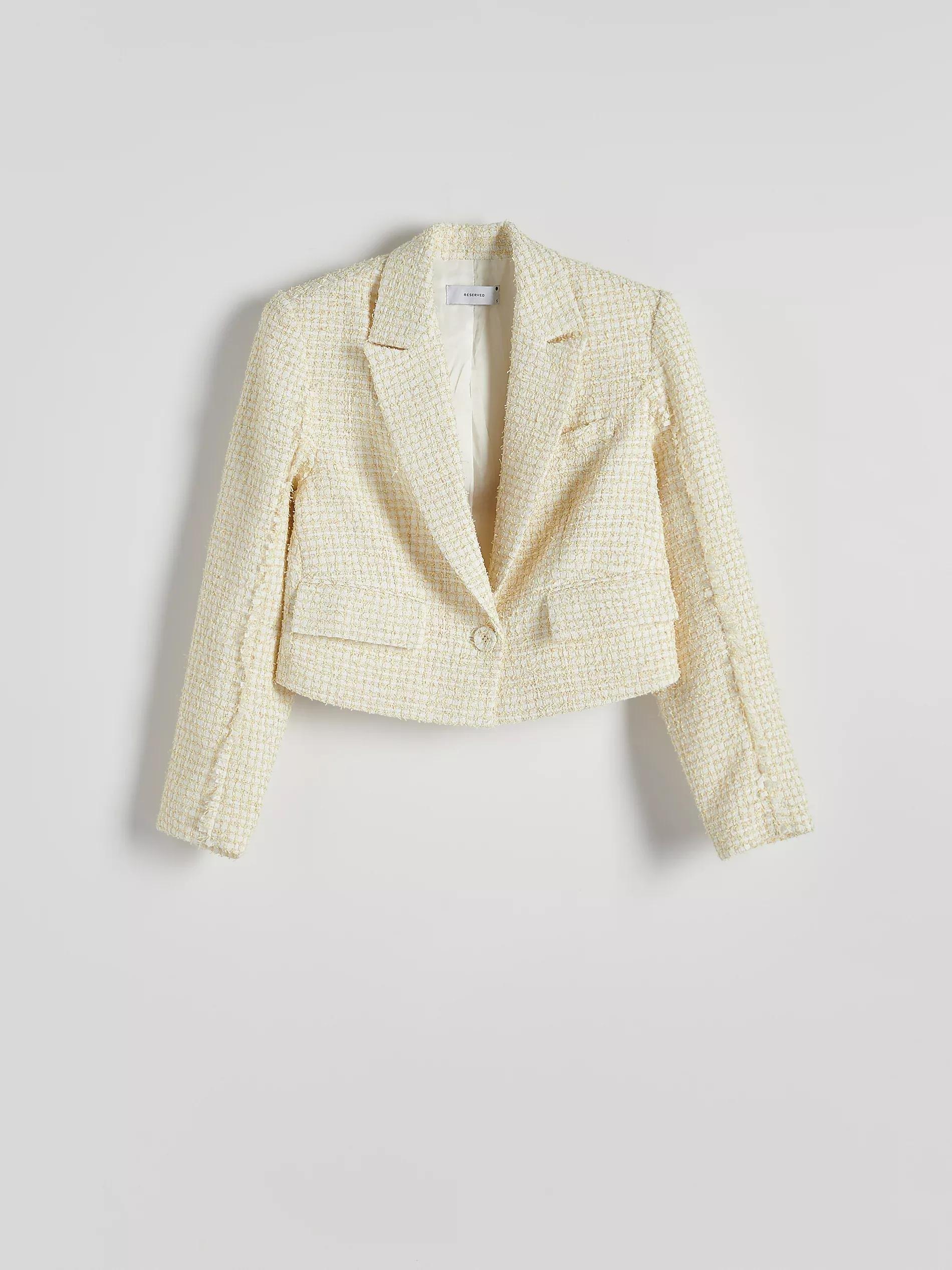 Multicolor Cropped Blazer, , large image number 3