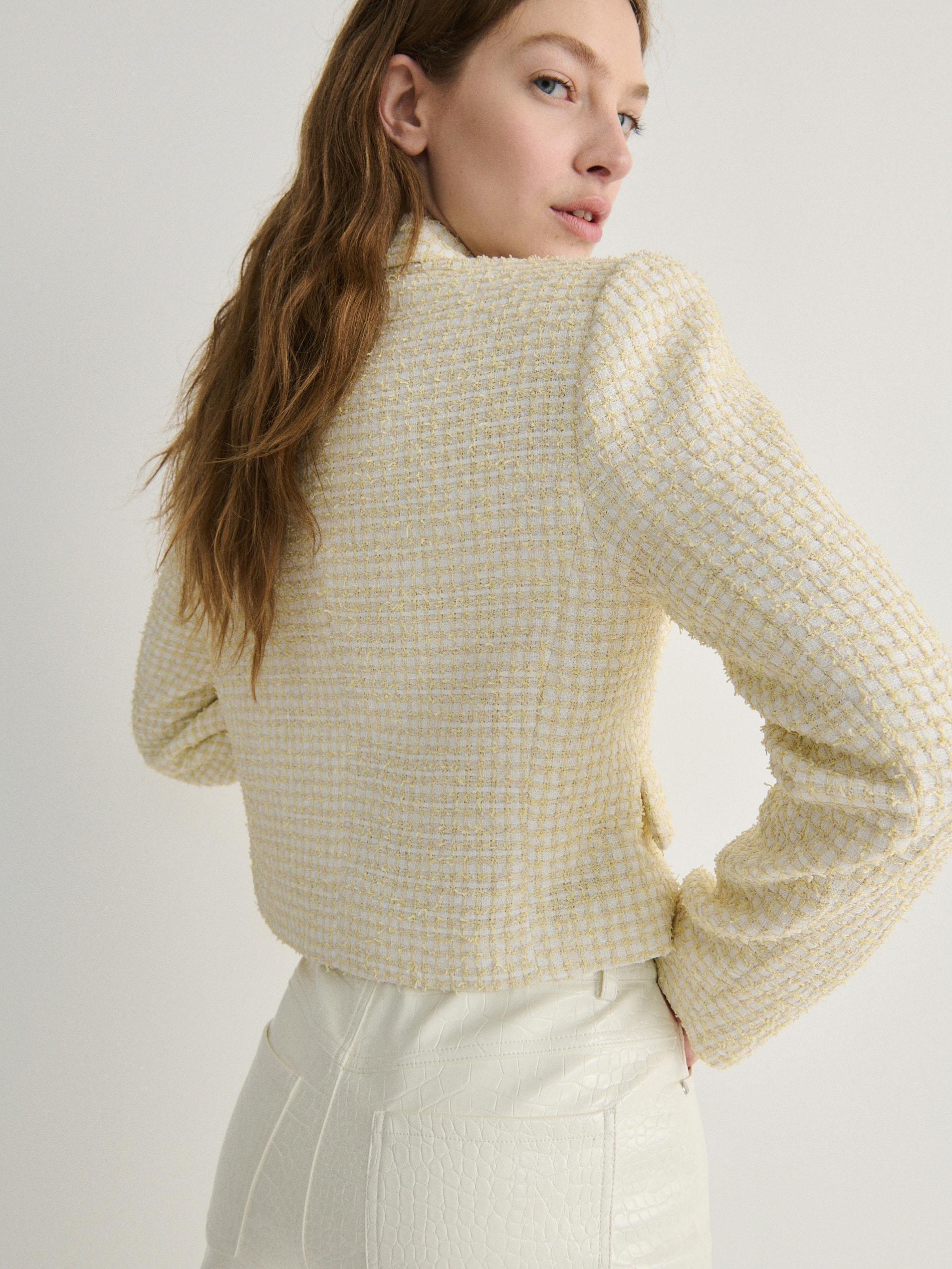 Multicolor Cropped Blazer, , large image number 5