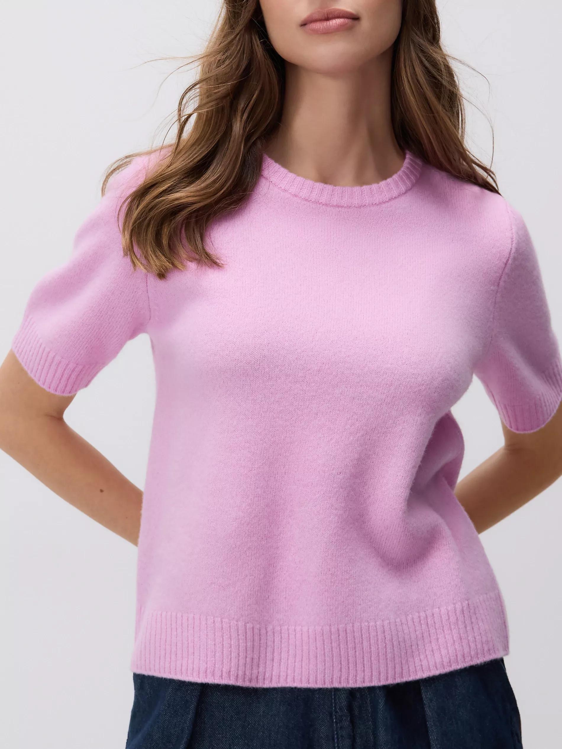 Pink Wool Jumper, Pink, large image number 1
