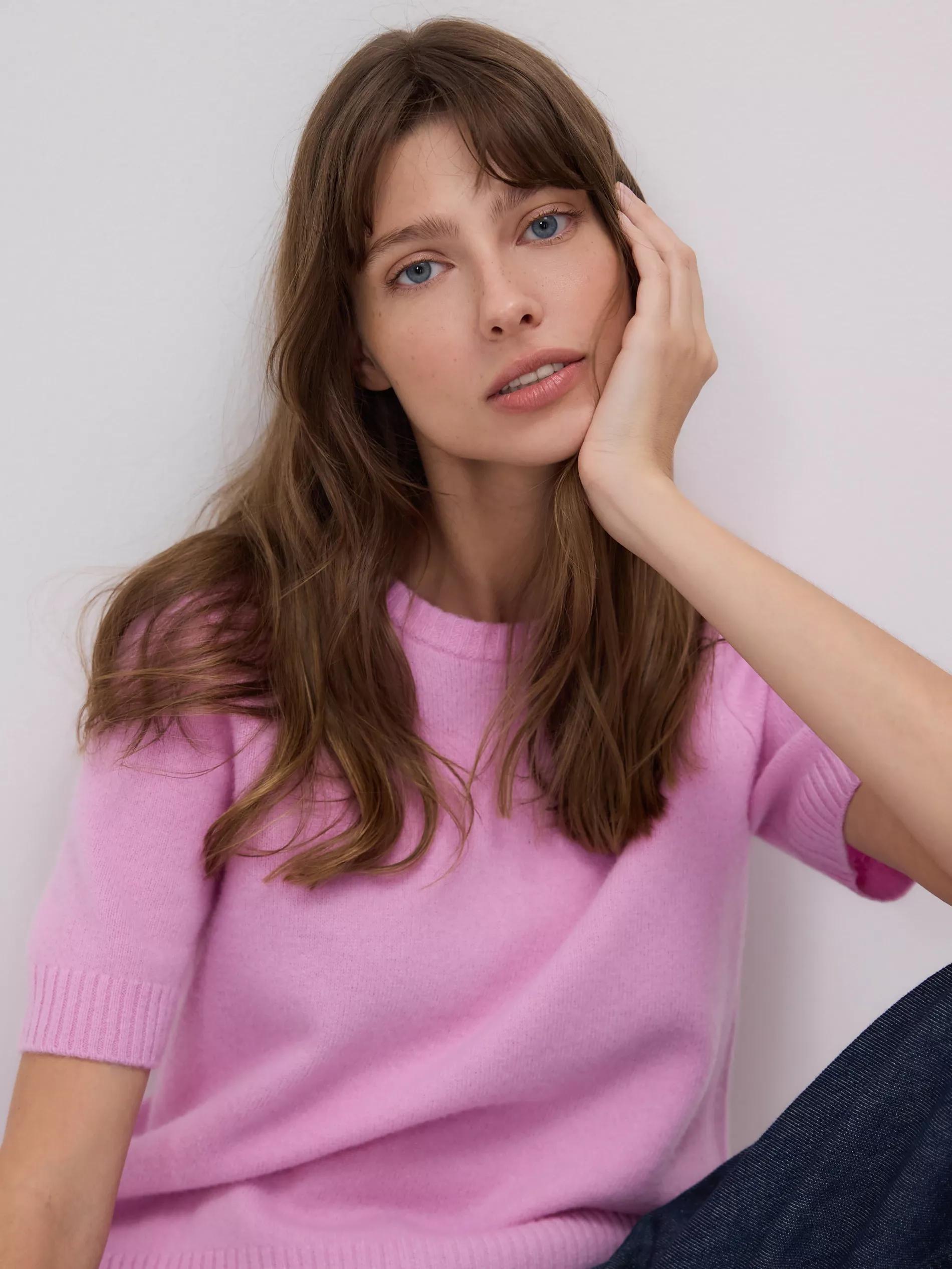 Pink Wool Jumper, Pink, large image number 2