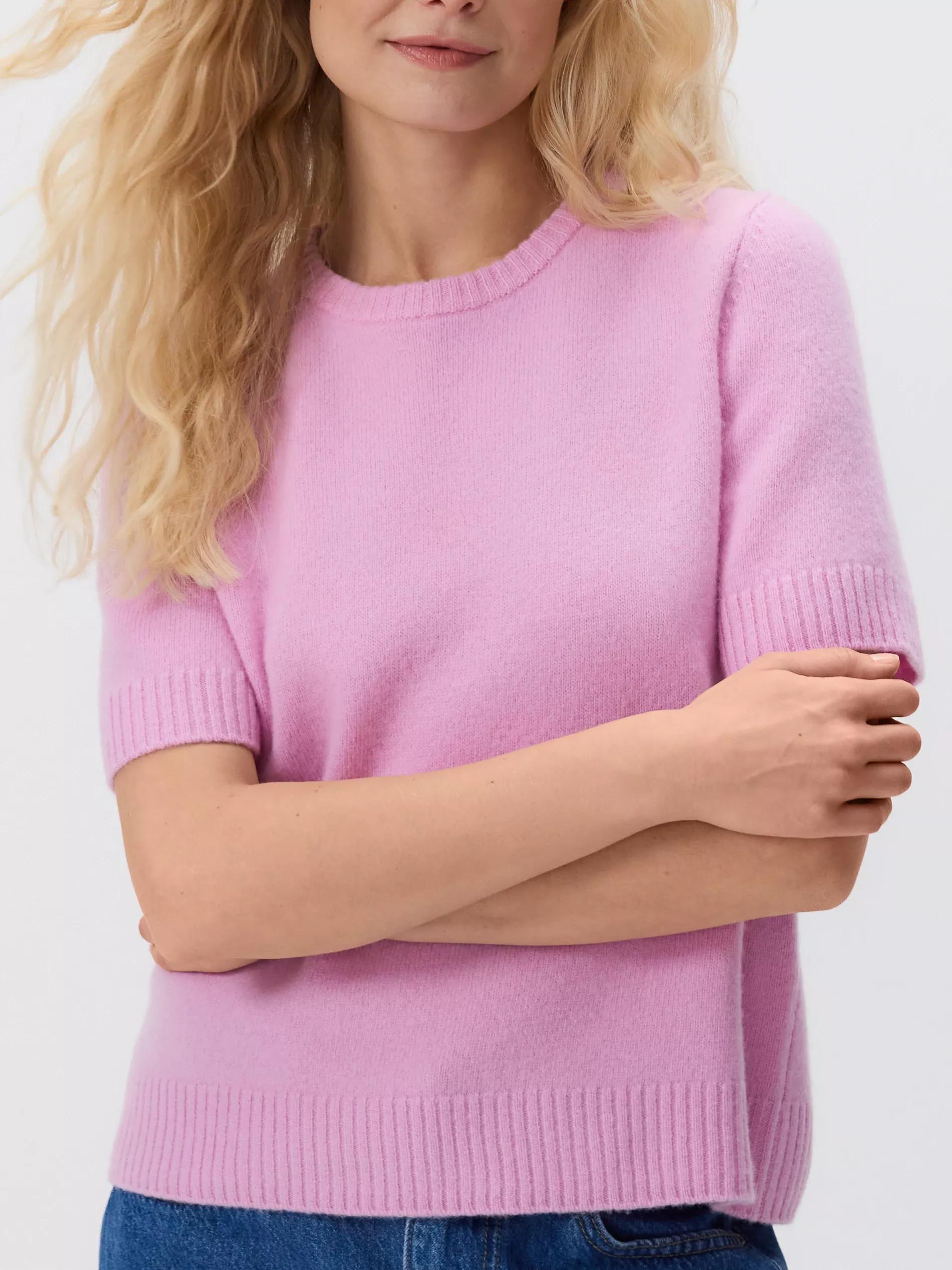 كنزة صوف وردي, Pink, medium