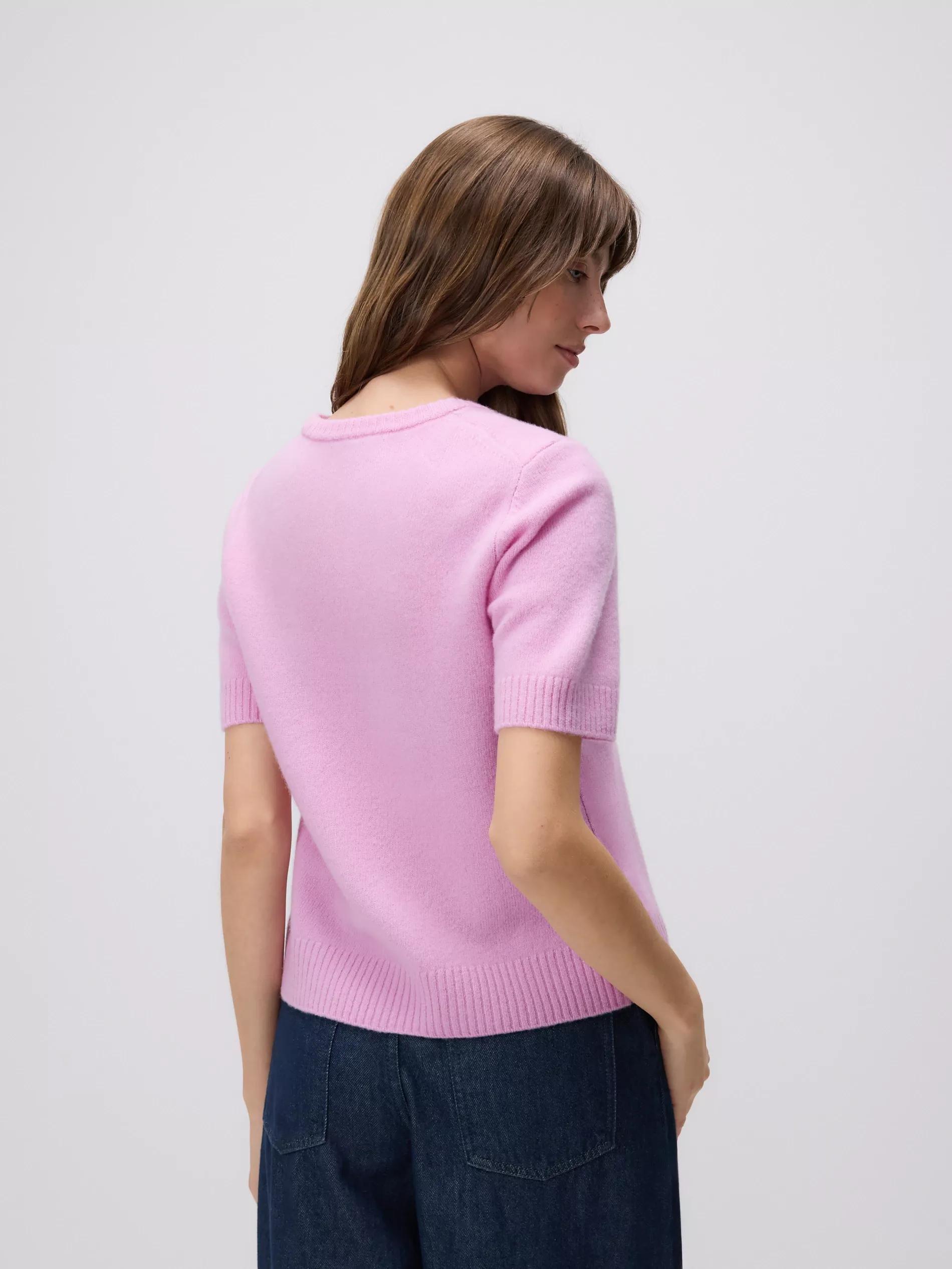 Pink Wool Jumper, Pink, large image number 3