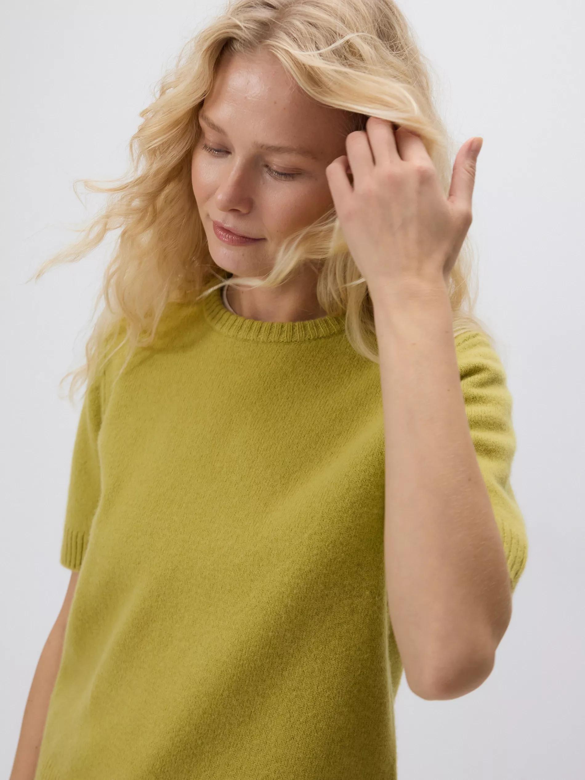 Yellow Green Wool Jumper, Green, large image number 0