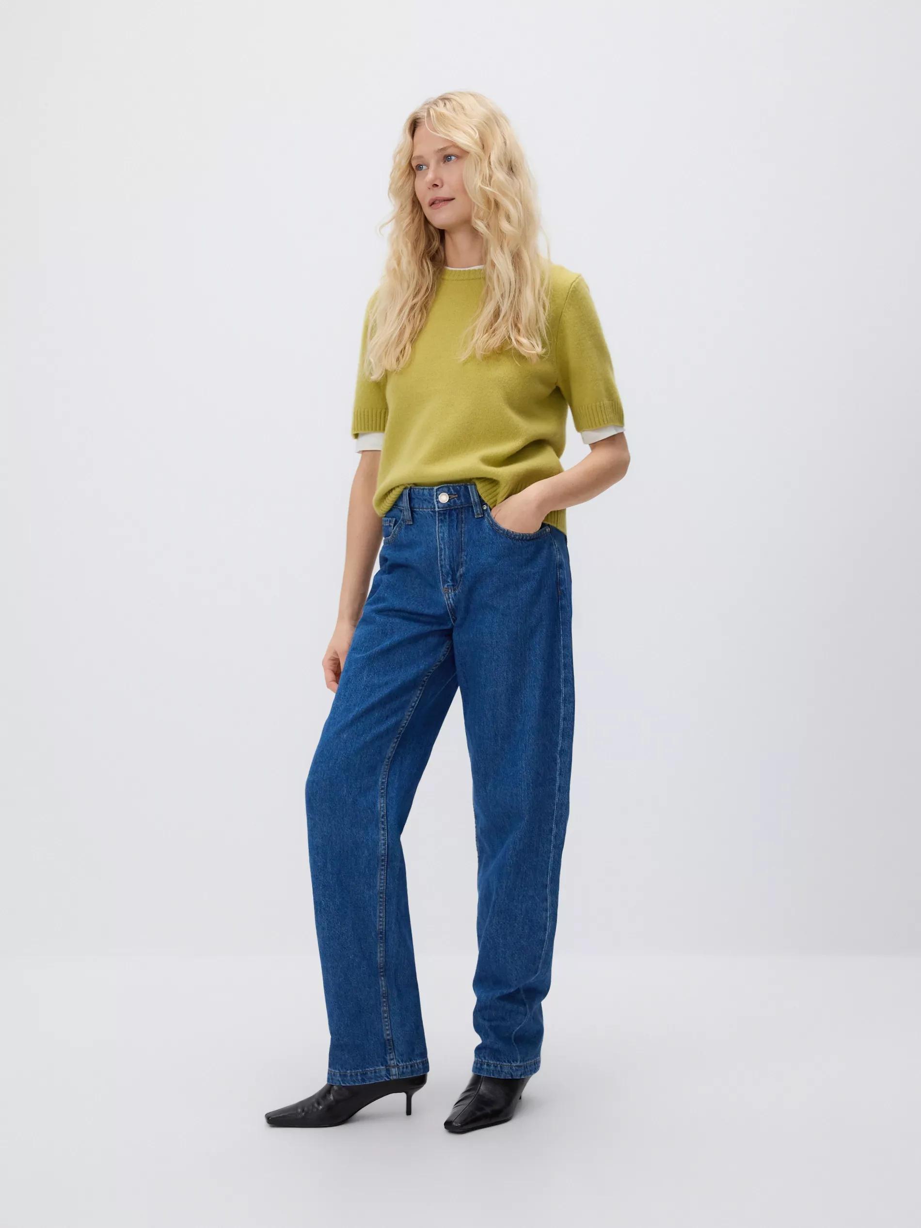 Yellow Green Wool Jumper, Green, large image number 2