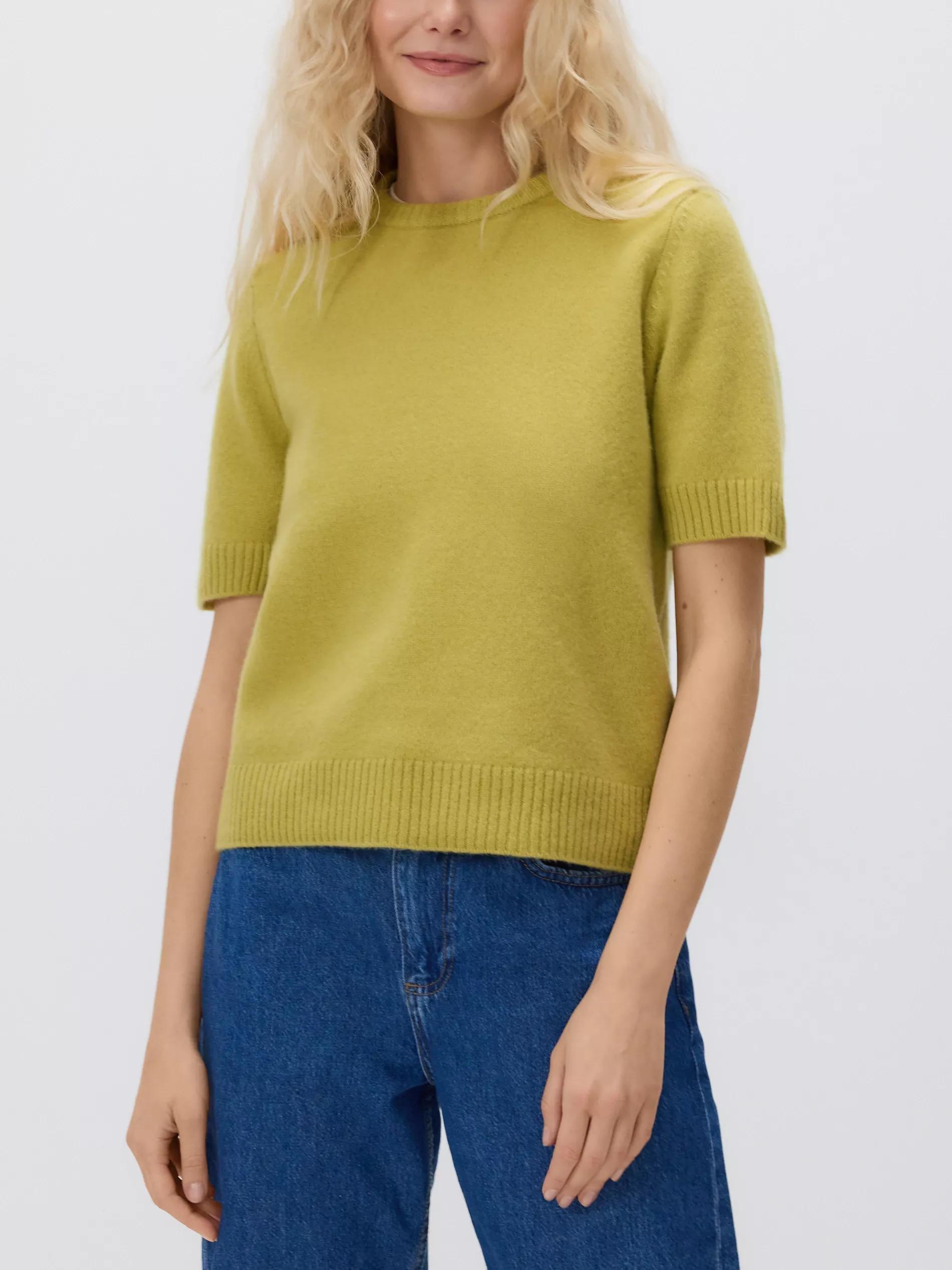 Yellow Green Wool Jumper, Green, large image number 3