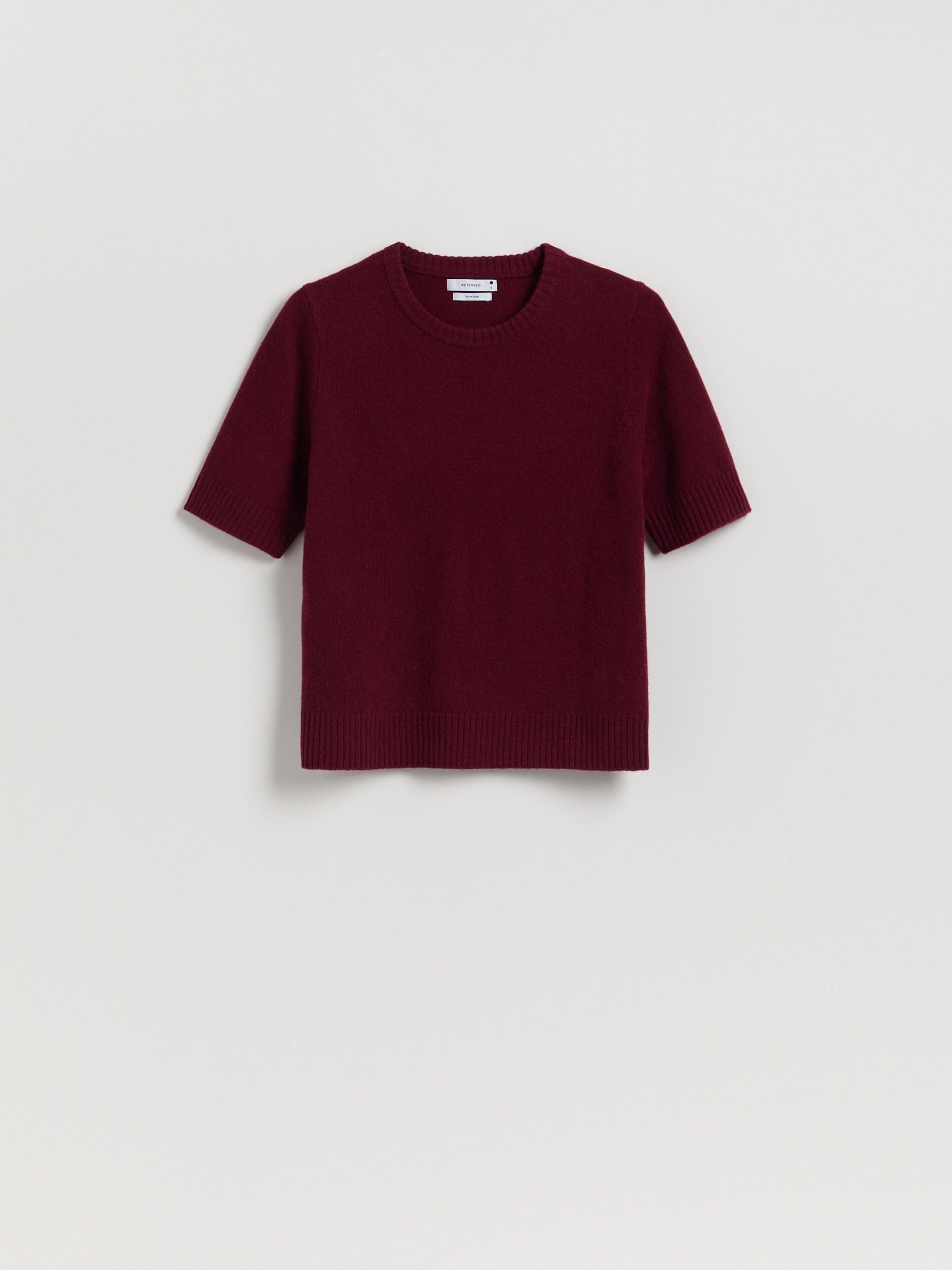 Maroon Wool Jumper, Burgundy, large image number 4