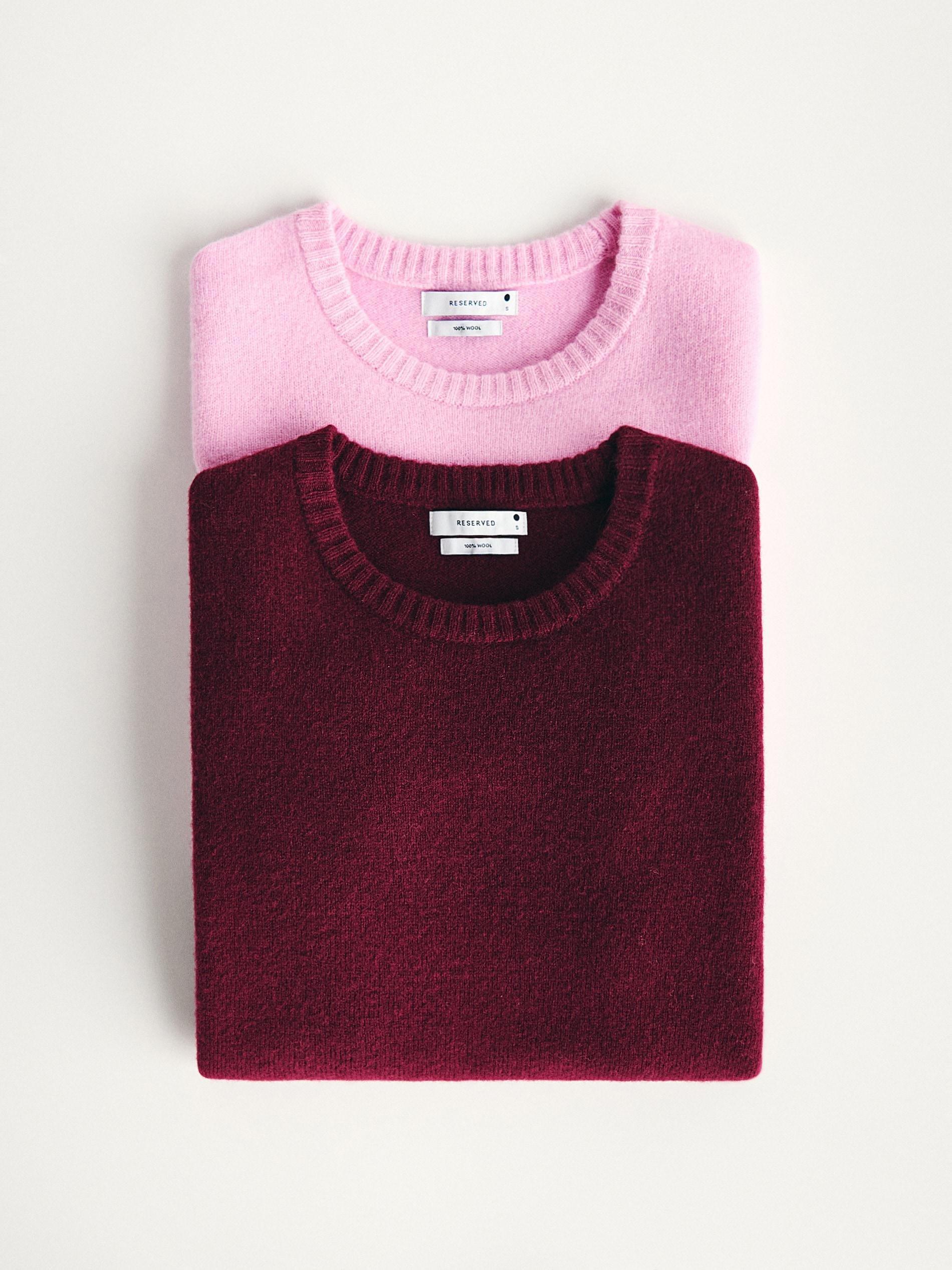 Maroon Wool Jumper, Burgundy, large image number 4