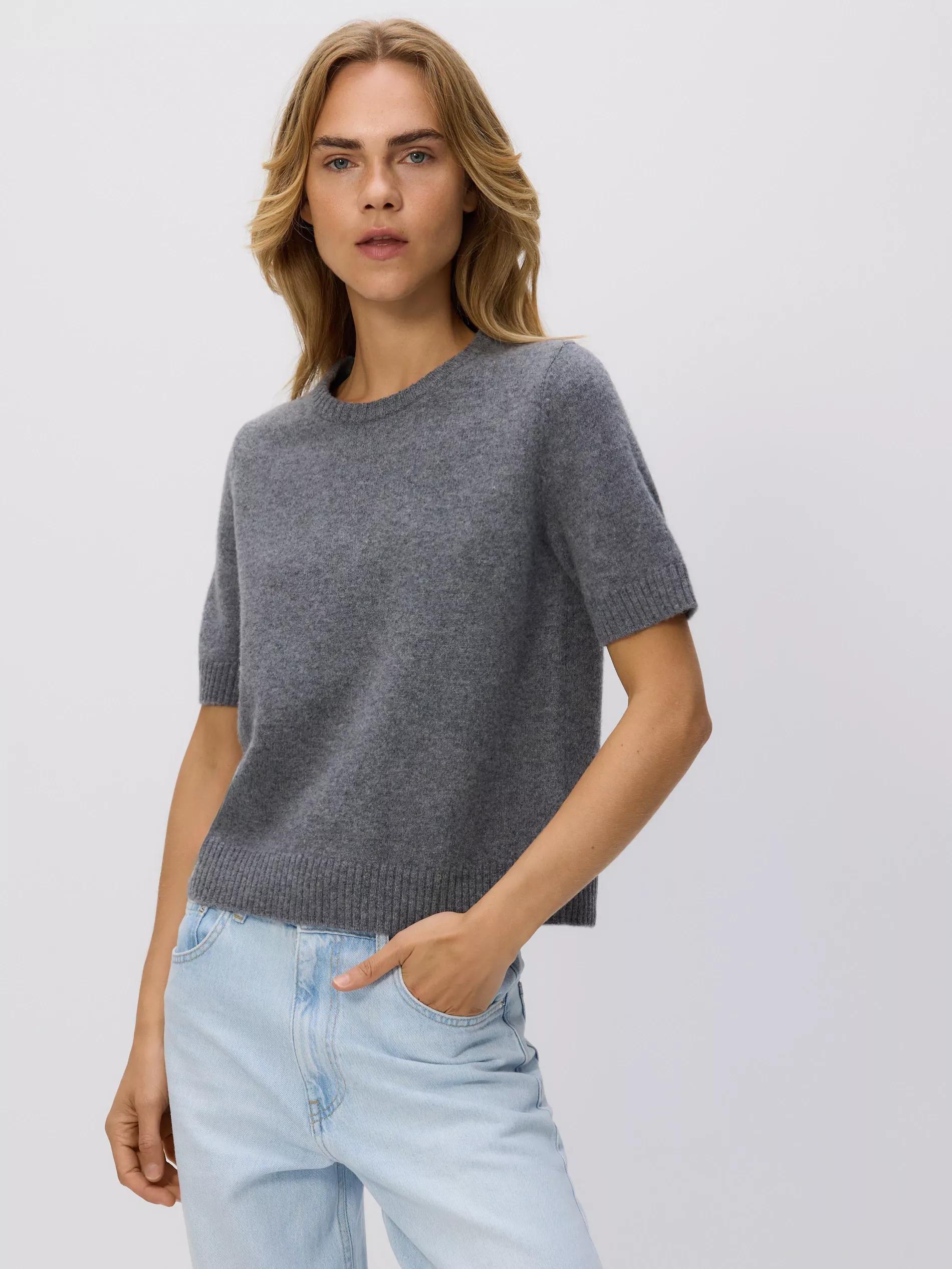 Grey Wool Jumper, Grey, medium