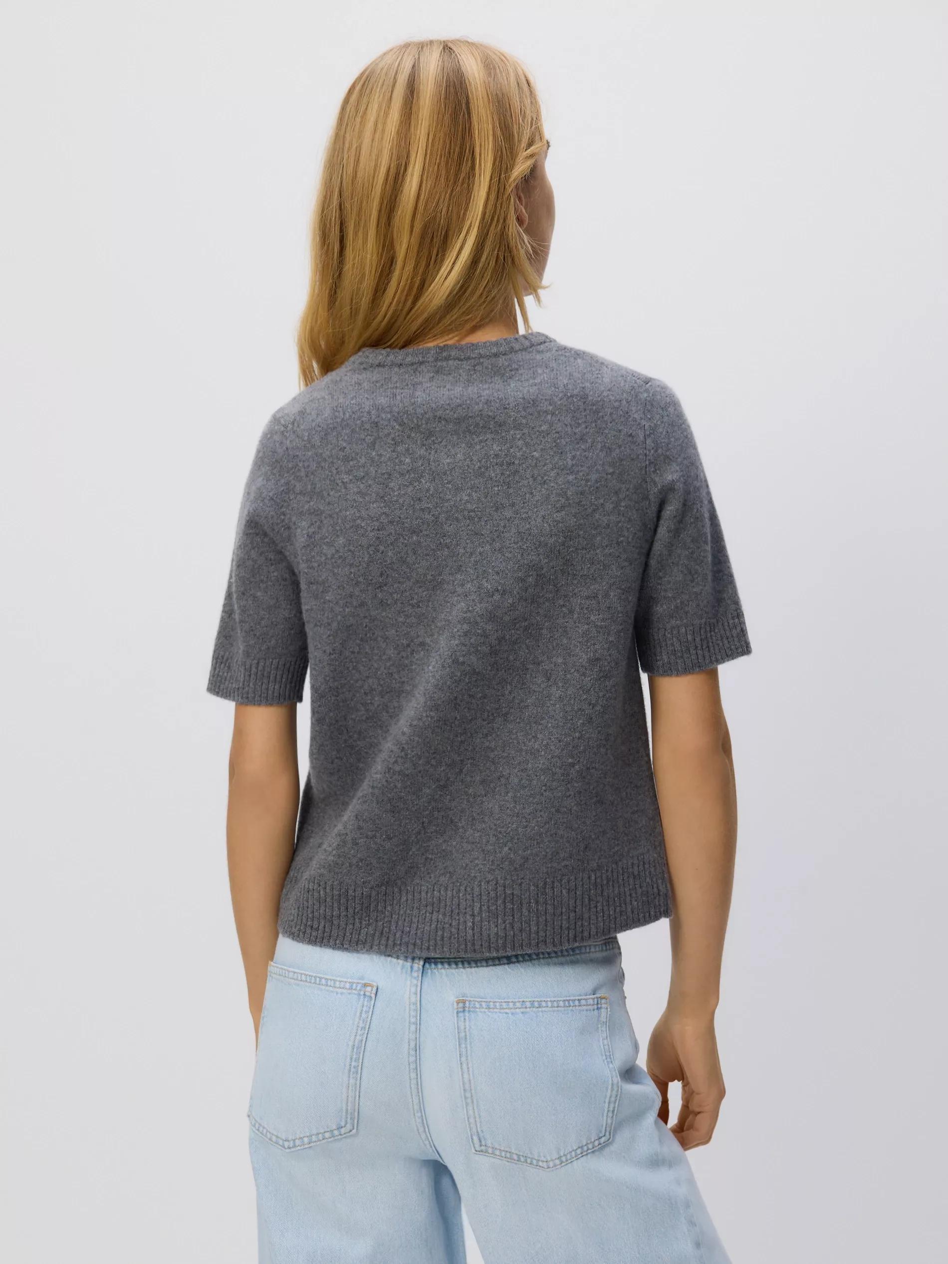 Grey Wool Jumper, Grey, large image number 2