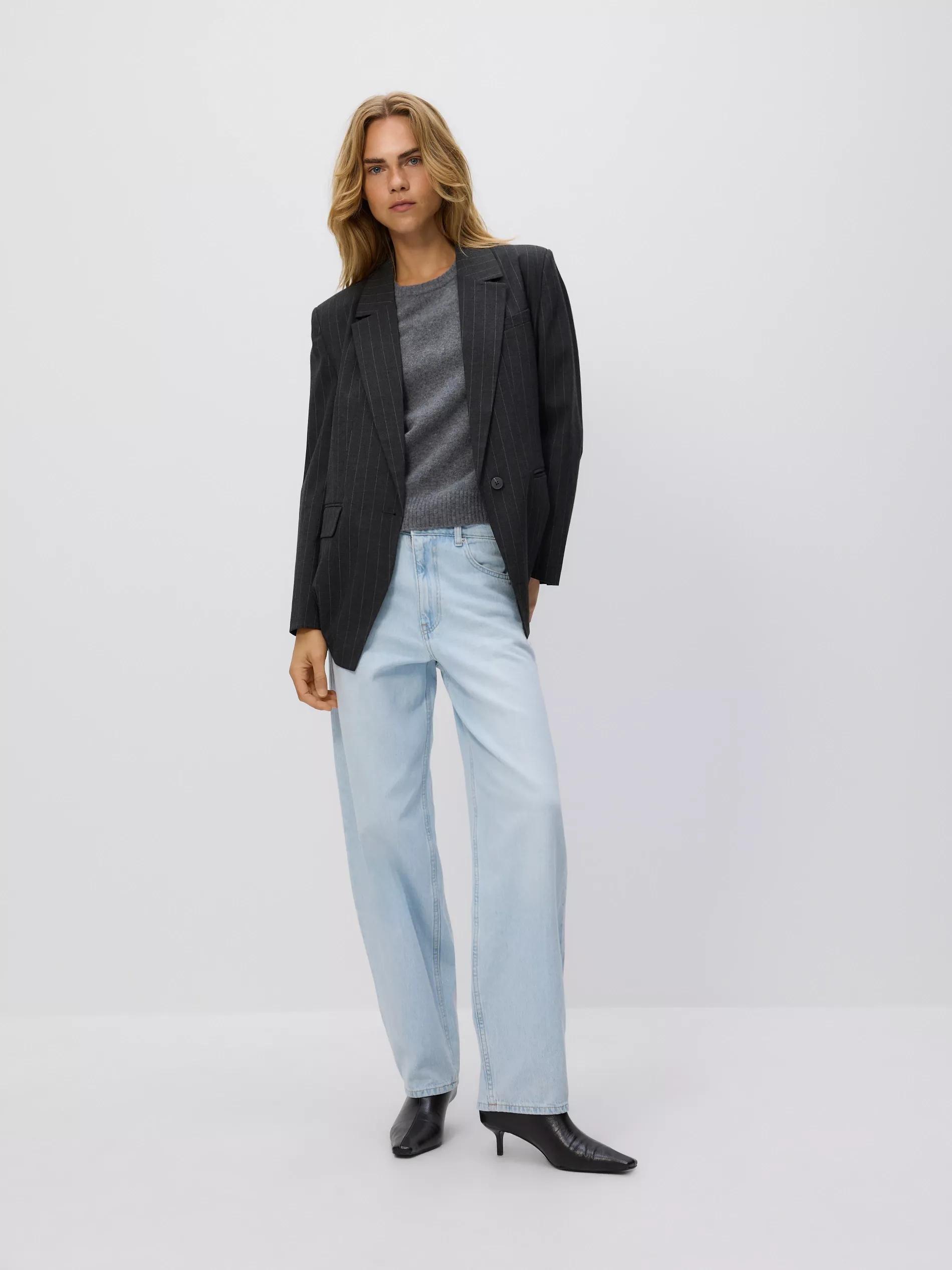 Grey Wool Jumper, Grey, large image number 3