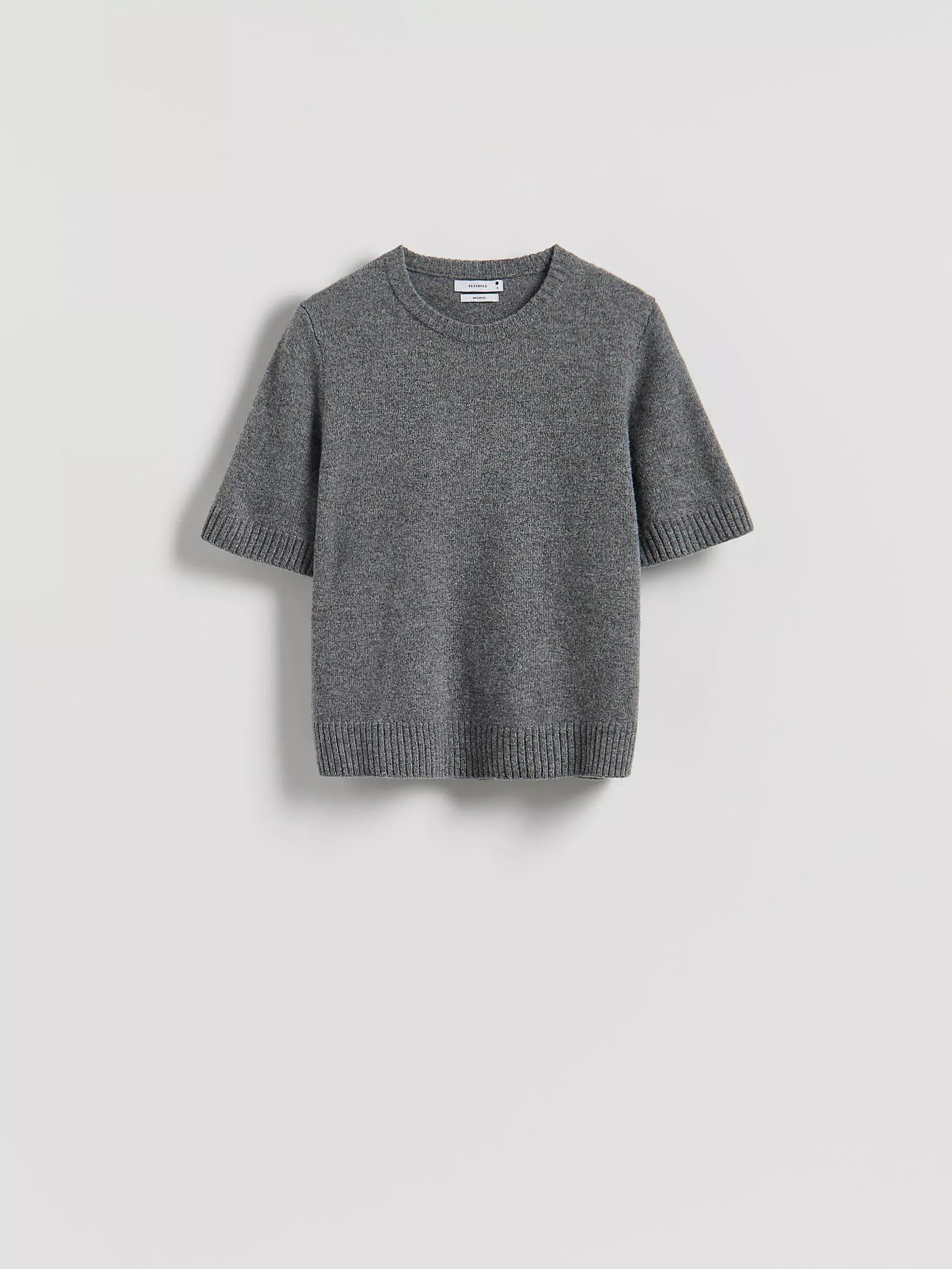 Grey Wool Jumper, Grey, large image number 4