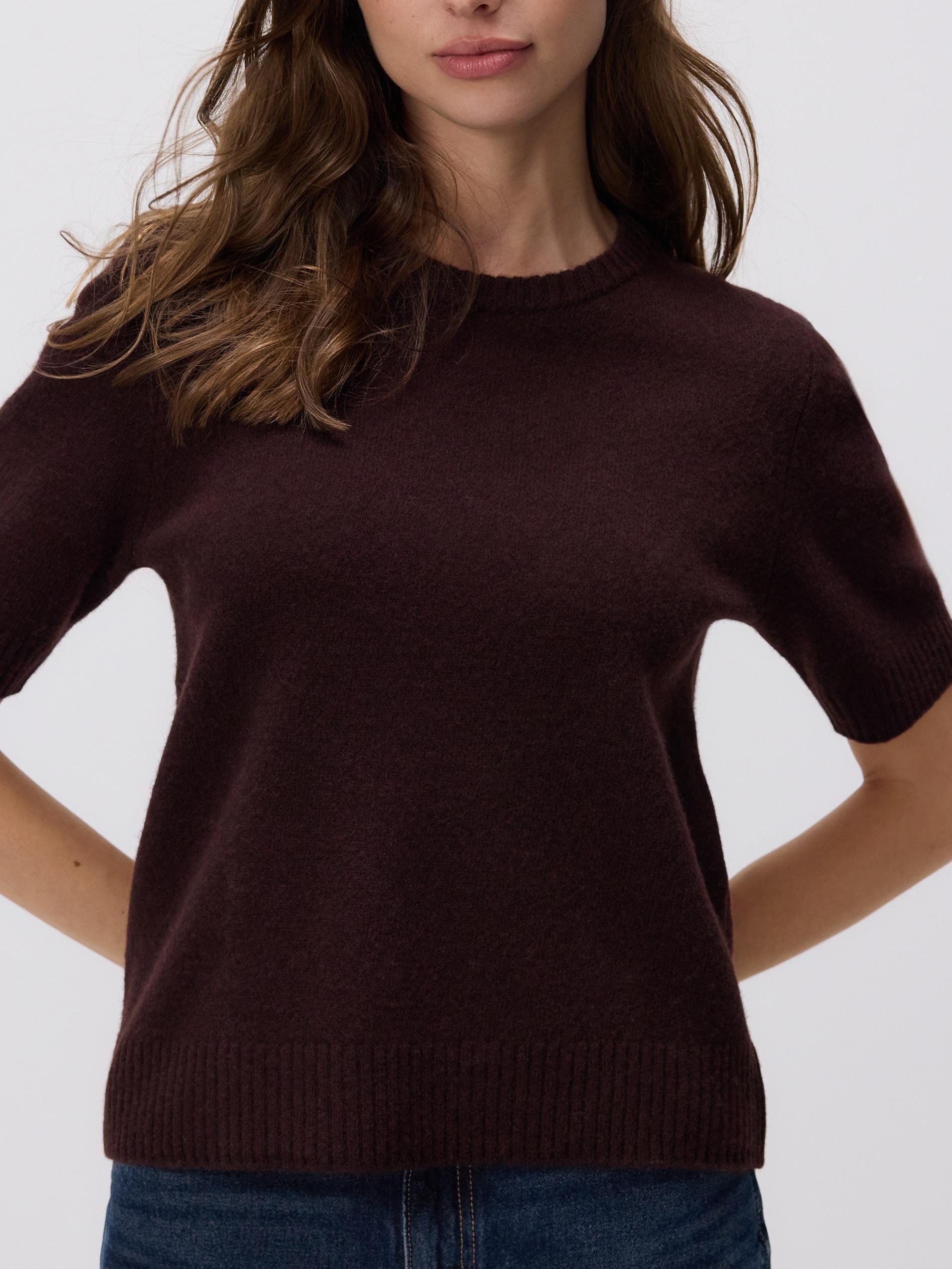 Brown Wool Jumper, Brown, large image number 2