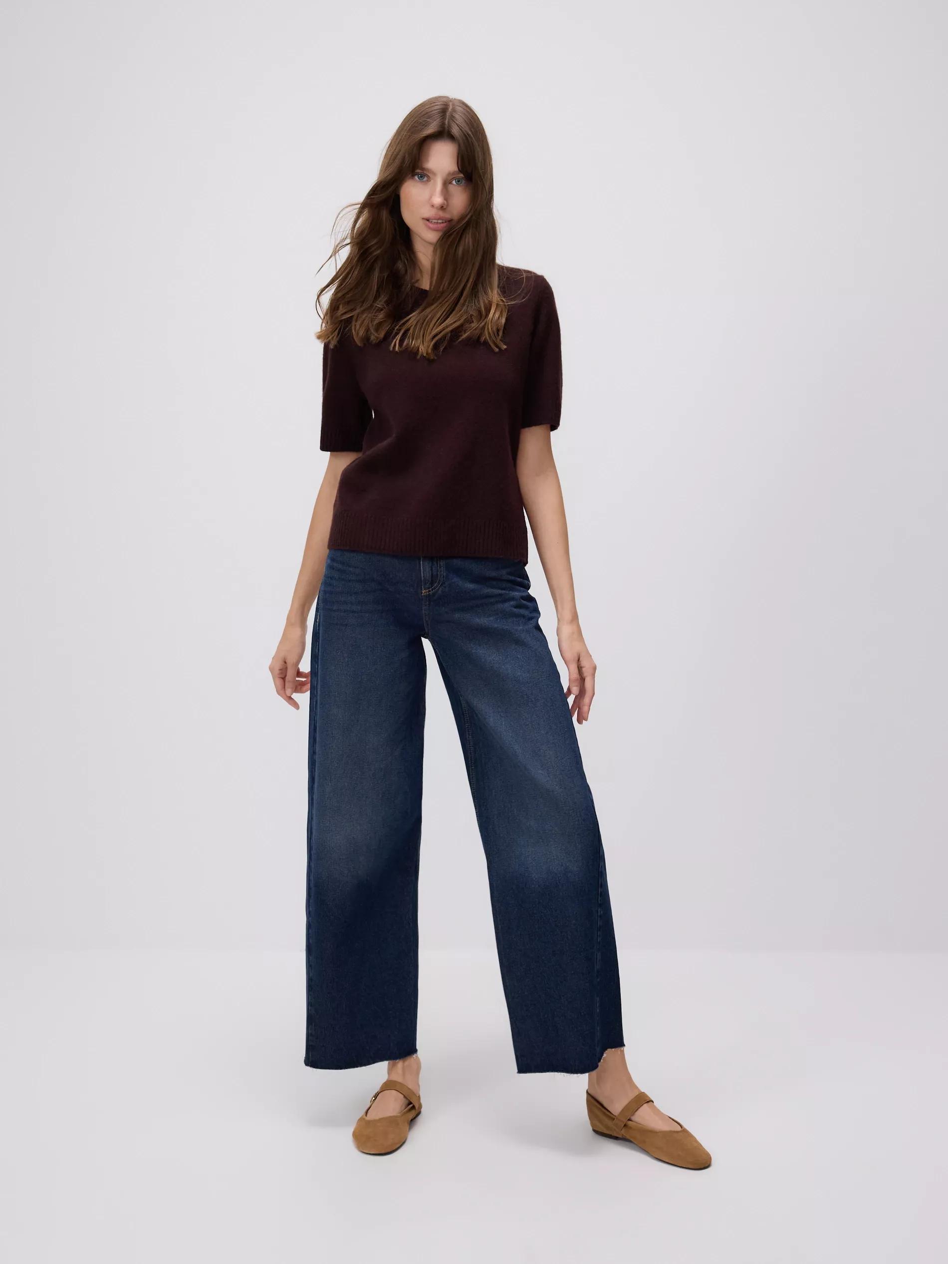 Brown Wool Jumper, Brown, large image number 3