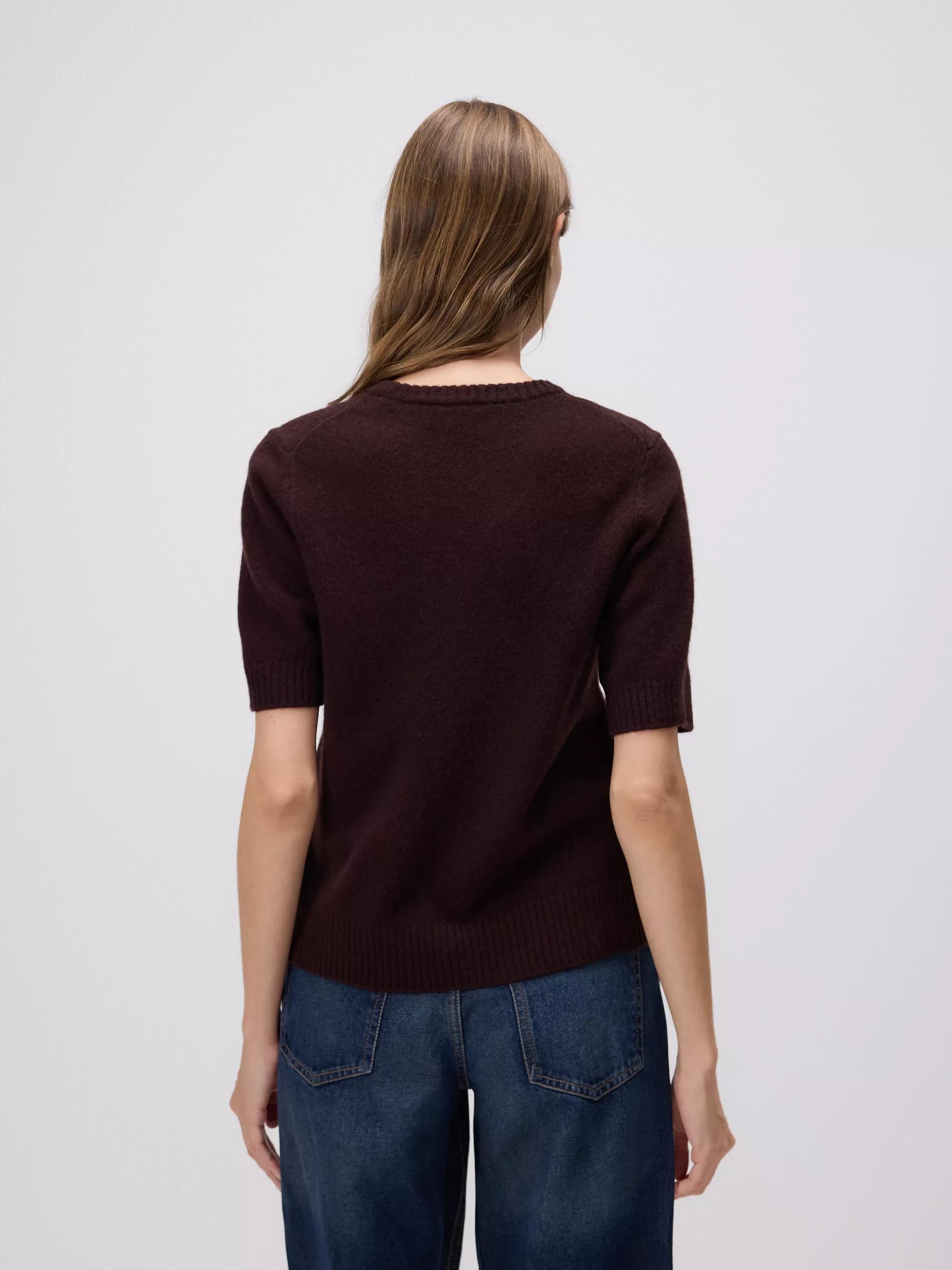 Brown Wool Jumper, Brown, large image number 4