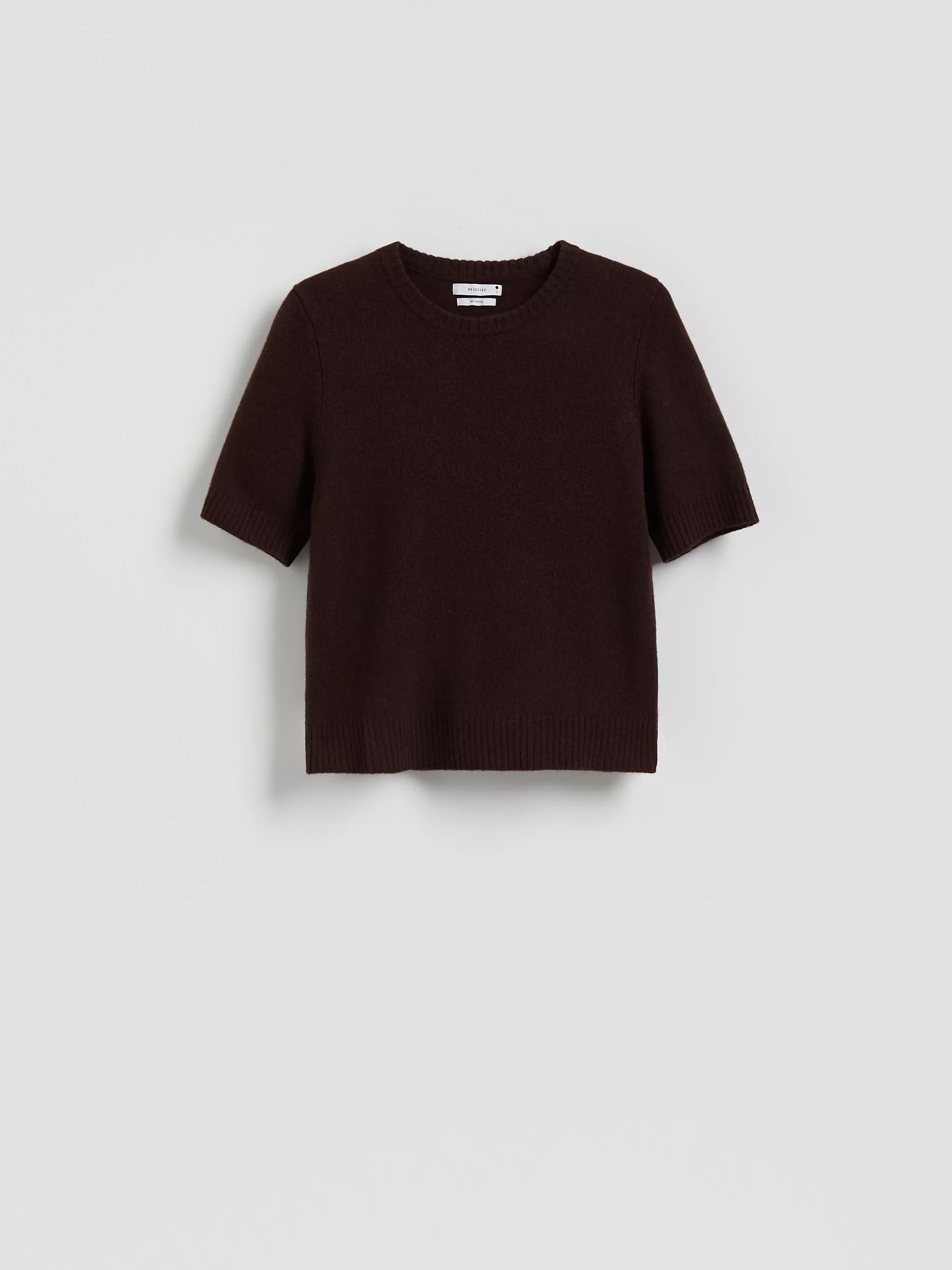 Brown Wool Jumper, Brown, large image number 5