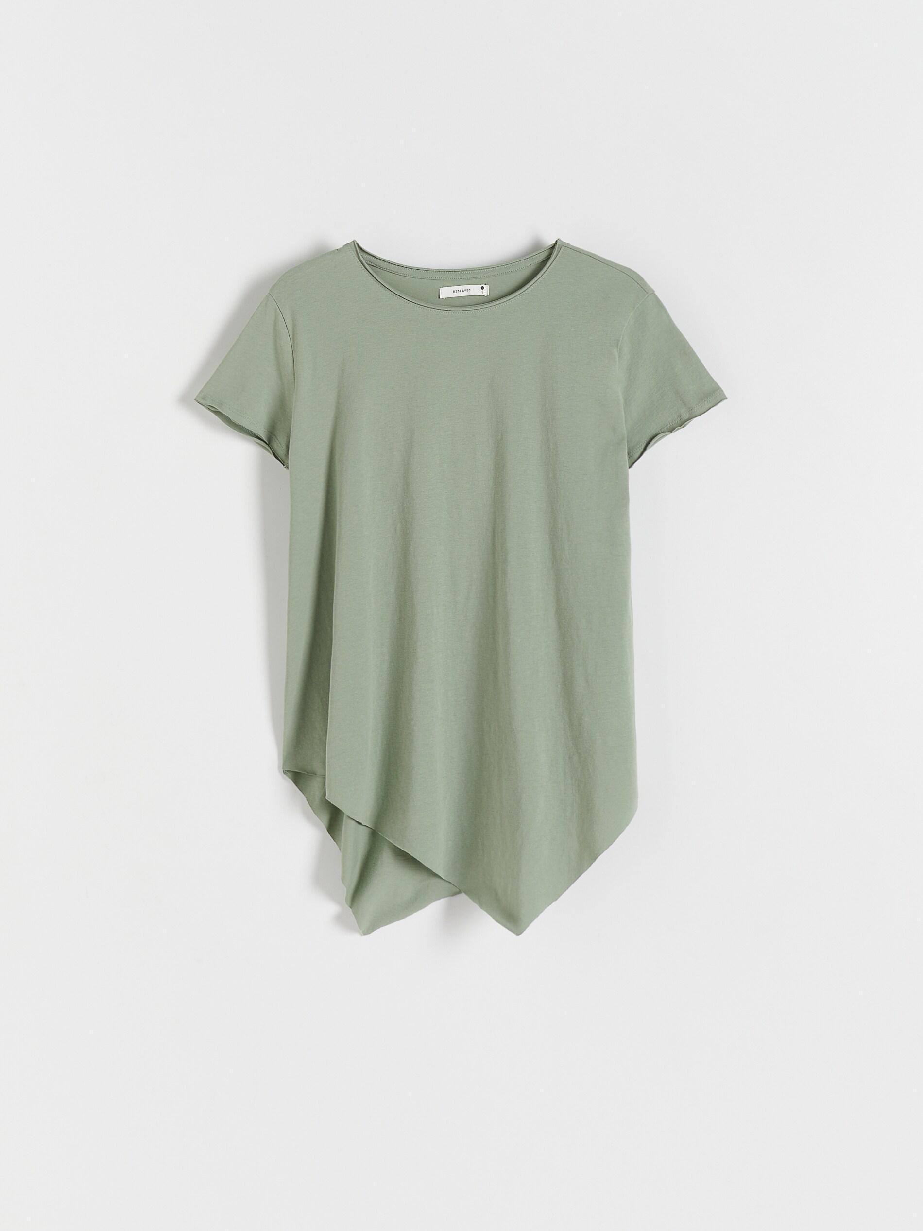 Khaki Round Neck Cotton T-Shirt, , large image number 3