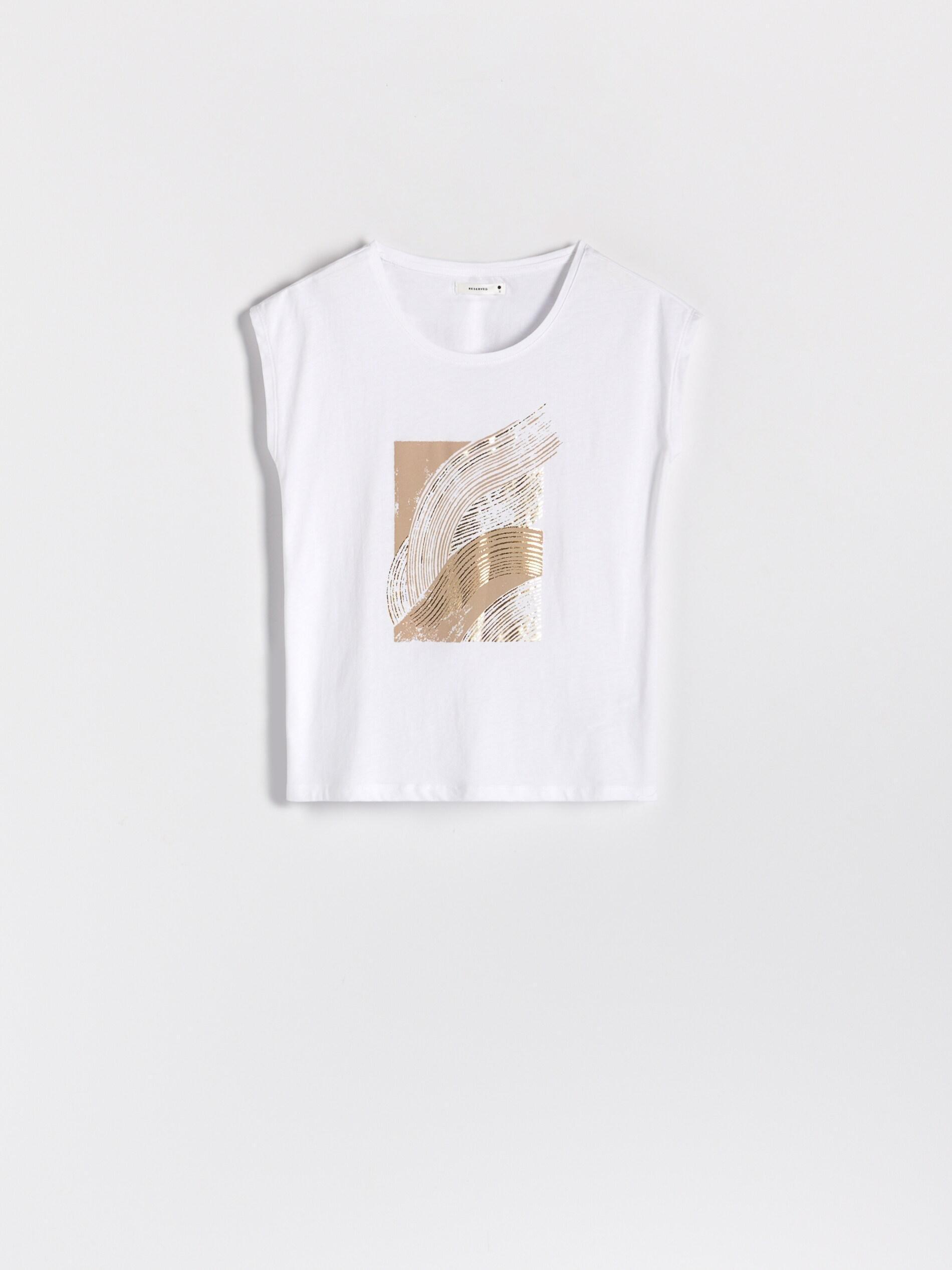 White Printed Kimono T-Shirt, , large image number 0