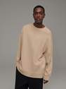 Reserved - Beige Basic Cotton Sweatshirt