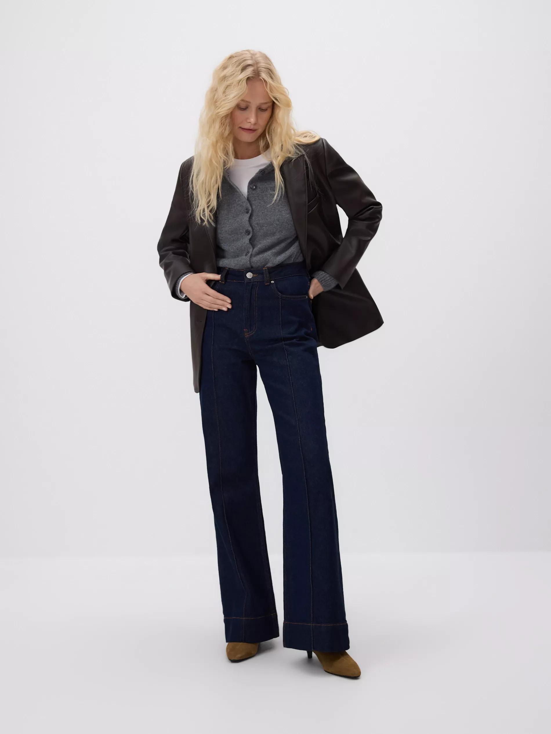 Grey Wool Cardigan, Grey, large image number 1