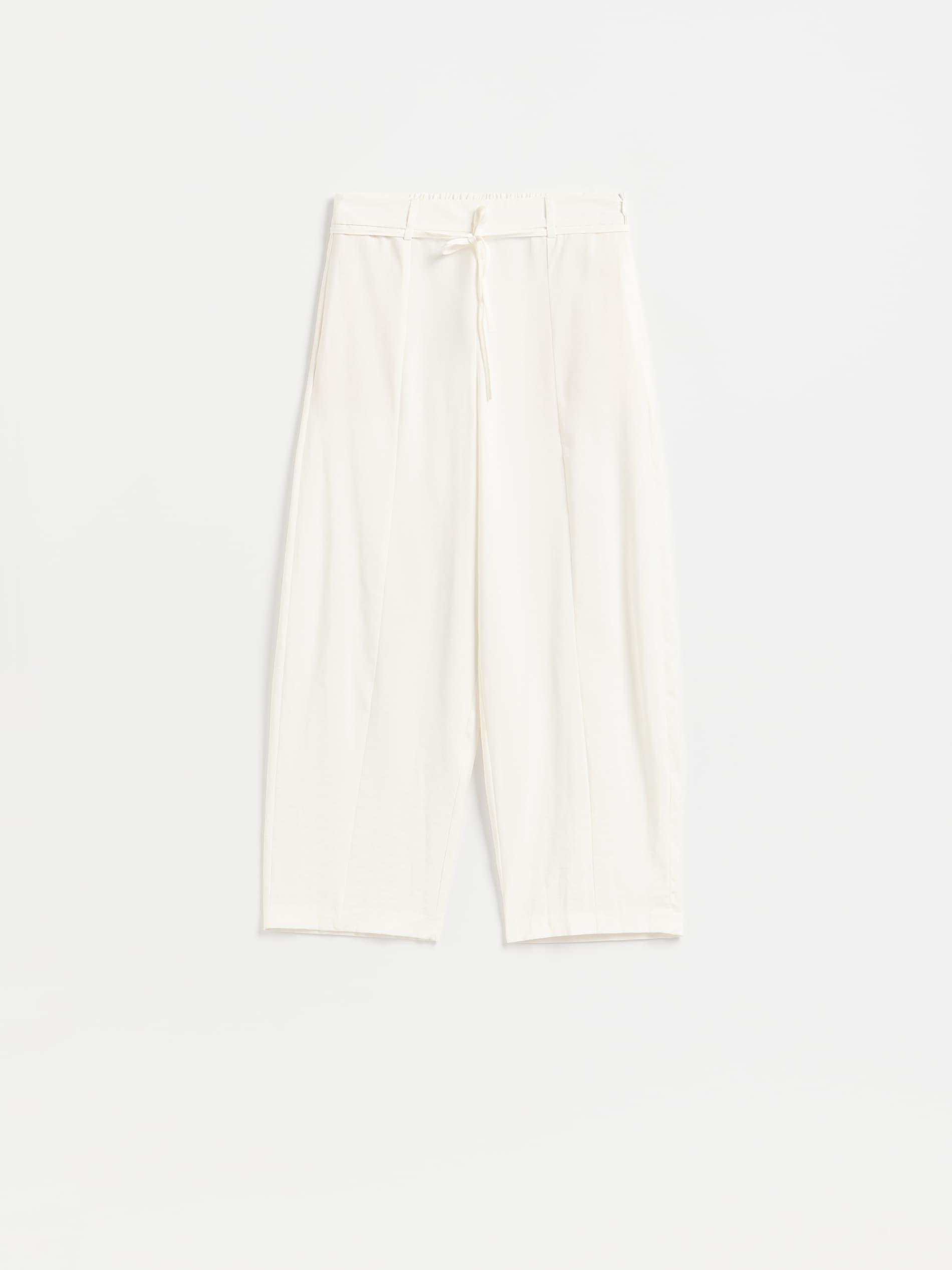 بنطال ساق بقصة بارل أبيض, White, medium