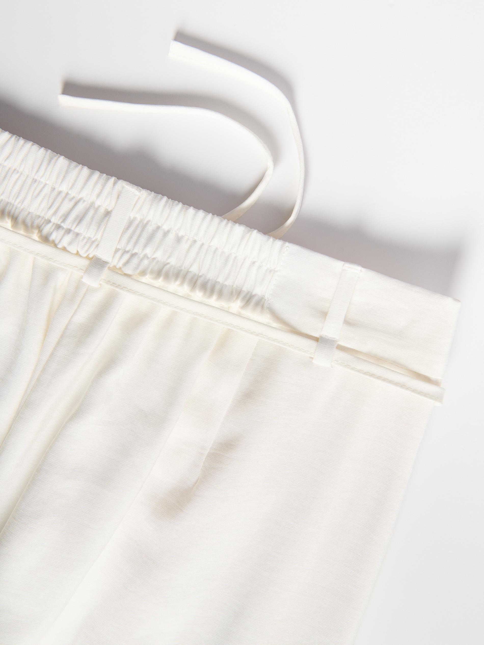 White Barrel Leg Trousers, White, large image number 2