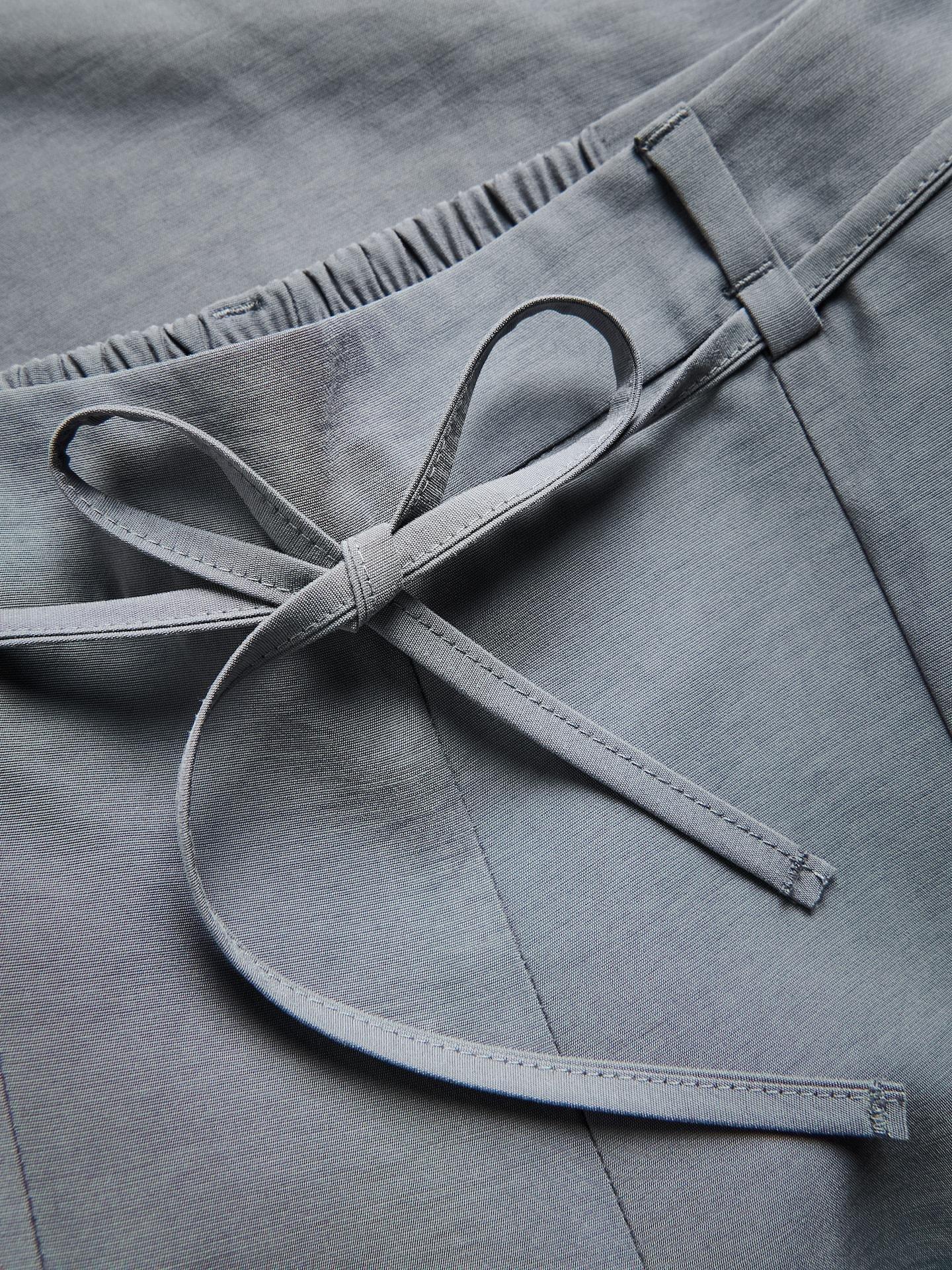 Grey Barrel Leg Trousers, Grey, large image number 4